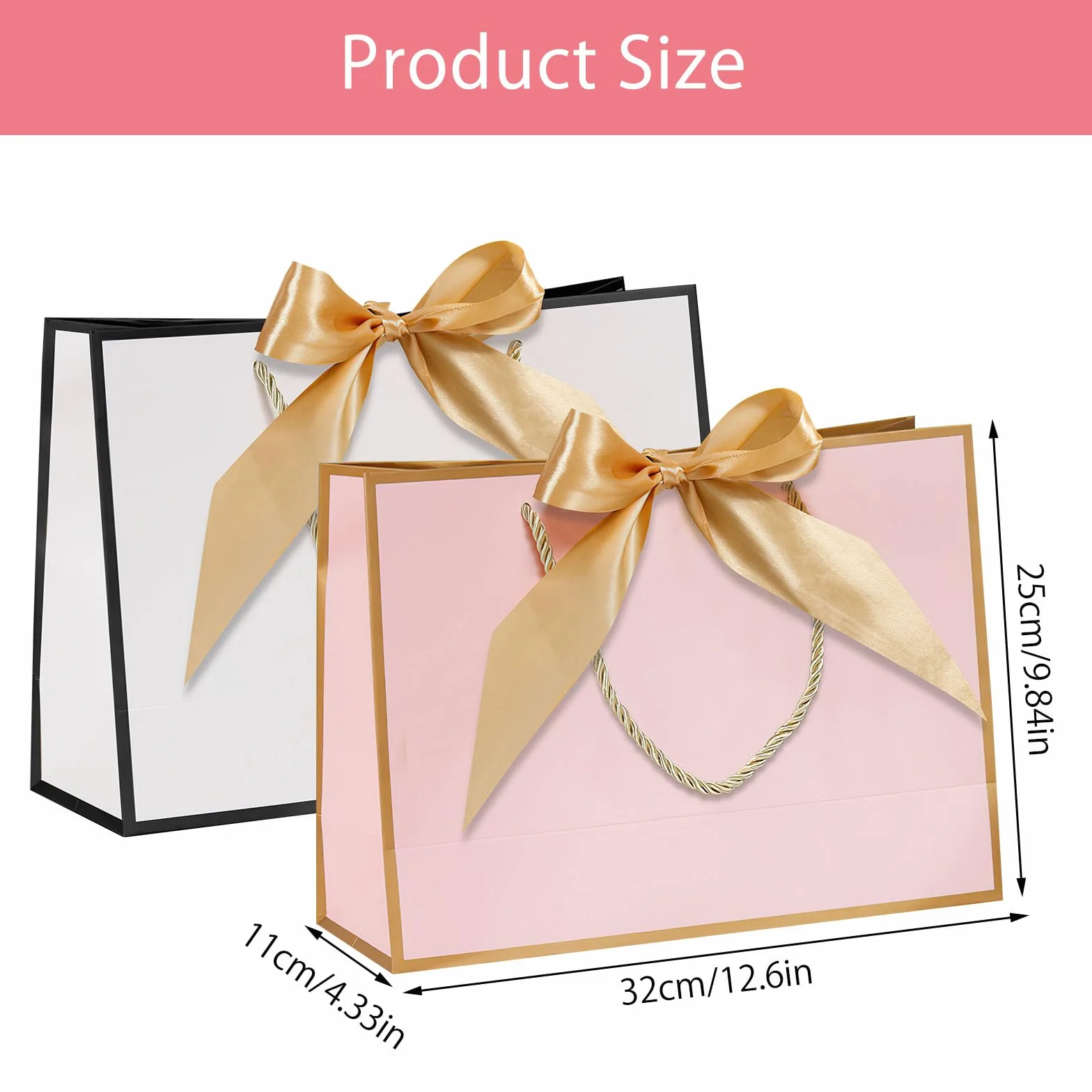 10 sztuk torebek prezentowych, duże, 32 x 25 x 11 cm, torebki na prezenty, torebki na prezenty urodzinowe, woreczki na prezenty, duże torebki na prezenty urodzinowe, torebki na prezenty urodzinowe,