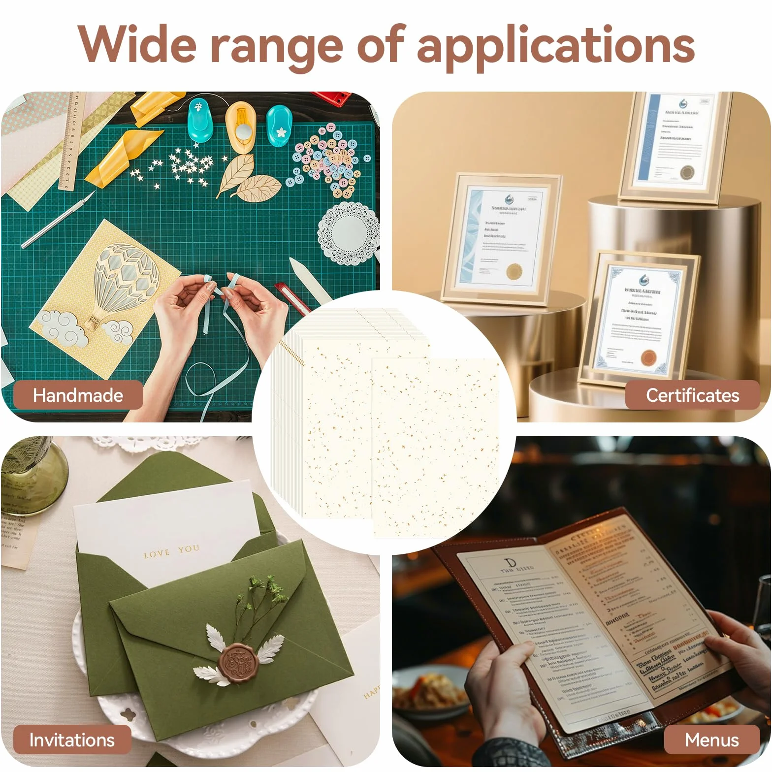 Papier fotograficzny w kolorze kości słoniowej A4, papier do cięcia nożyczek, idealny do albumów fotograficznych, zaproszeń, kart menu, scrapbookingu i pomysłów "zrób to sam"