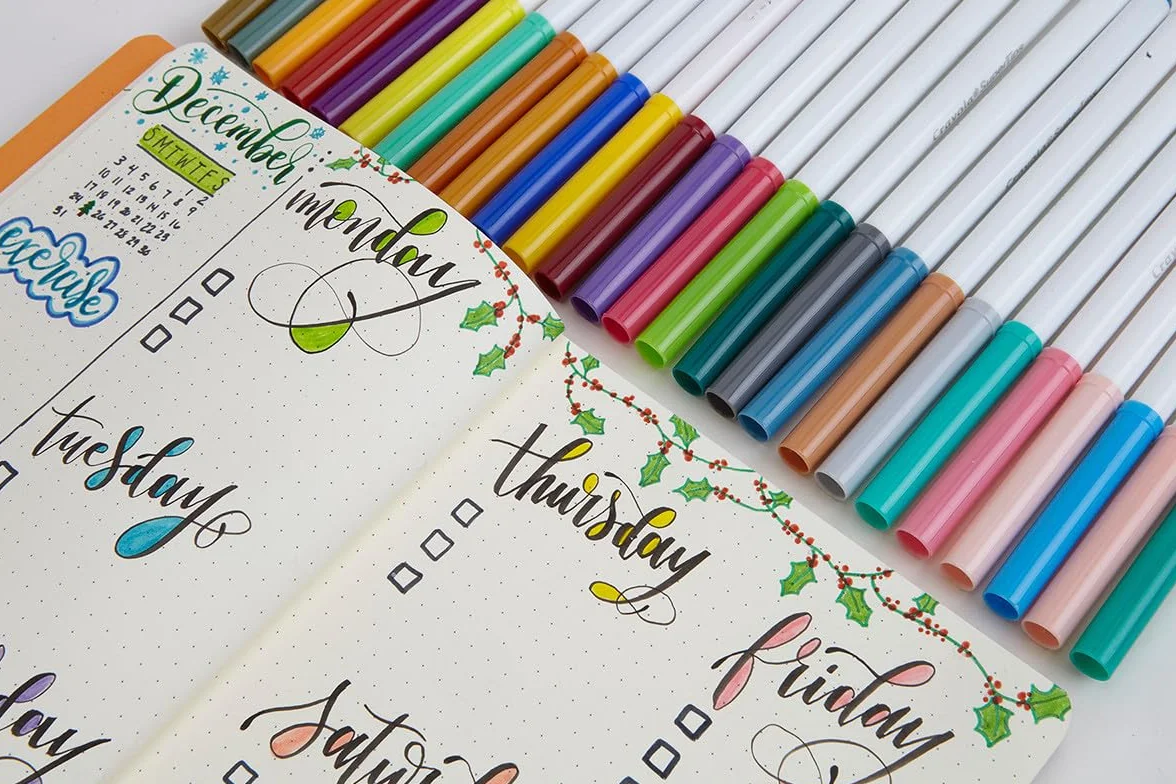 Crayola SuperTips – Zmywalne markery z końcówką stożkową do rysowania i letteringu