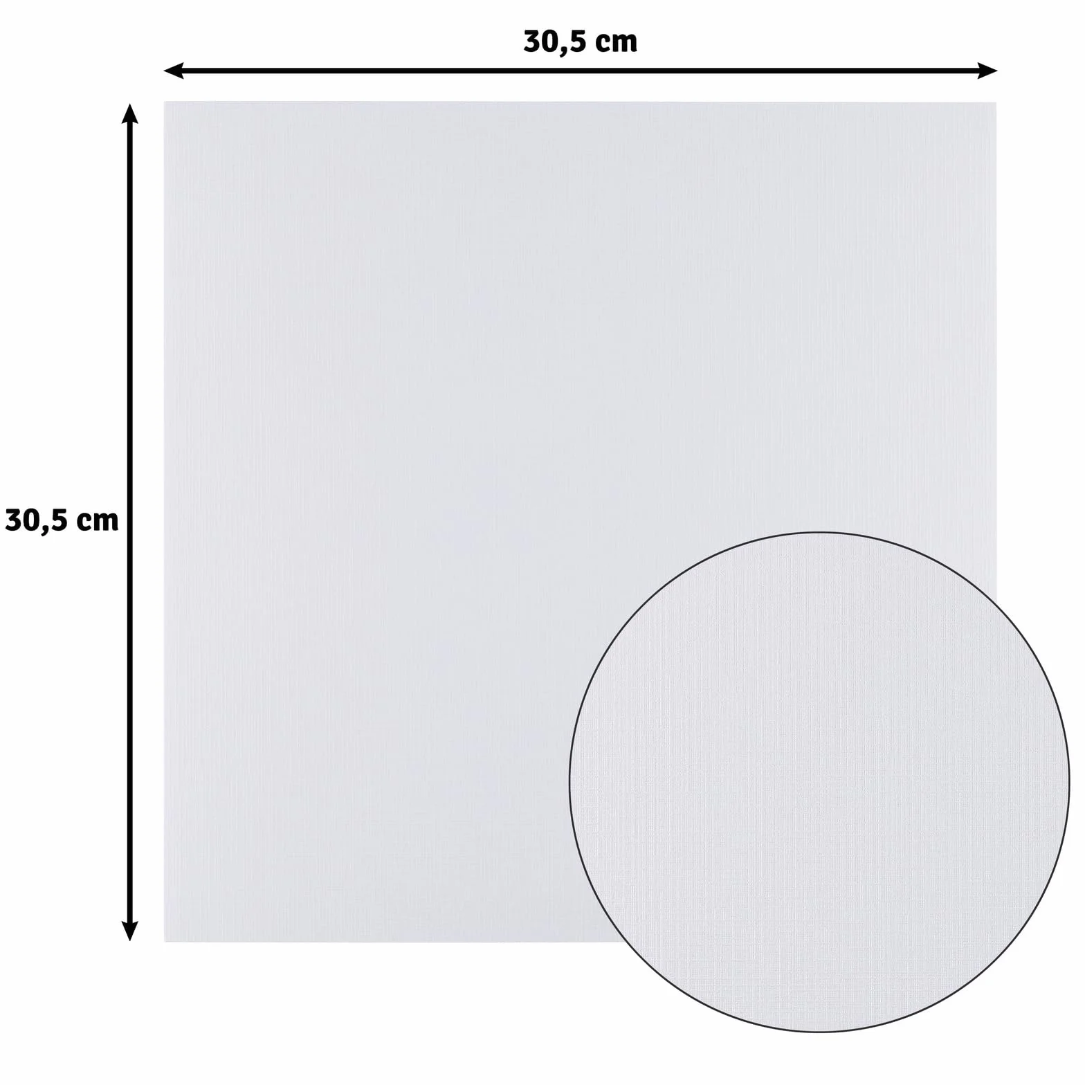 Florence Biały lniany papier 250 g - papier do scrapbookingu 30,5 x 30,5 cm - kolorowy papier kartonowy - eleganckie zaproszenia, pudełka na prezenty i projekty artystyczne