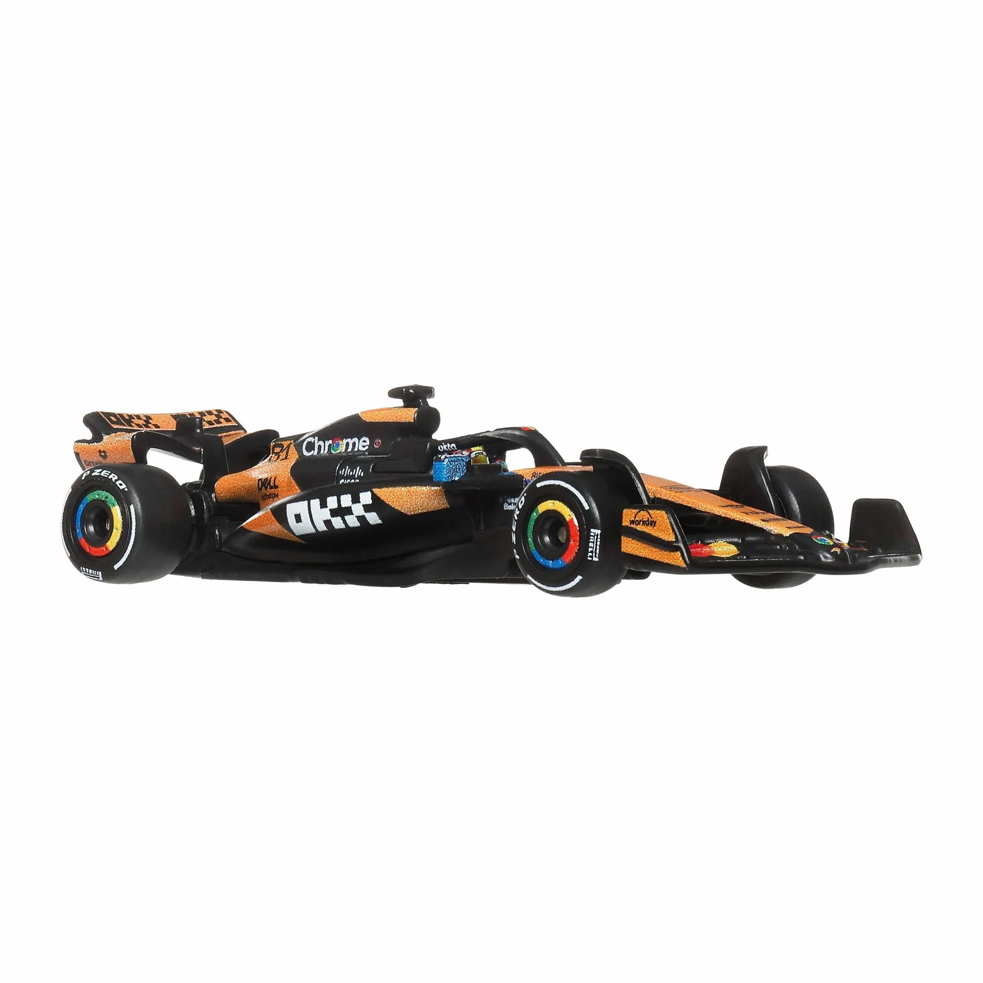 Hot Wheels Formula 1 McLaren Oscar Piastri #81, premium kolekcjonerski samochód wyścigowy die-cast w skali 1:64, opony Real Riders oraz metalowa karoseria i podwozie, JKD81
