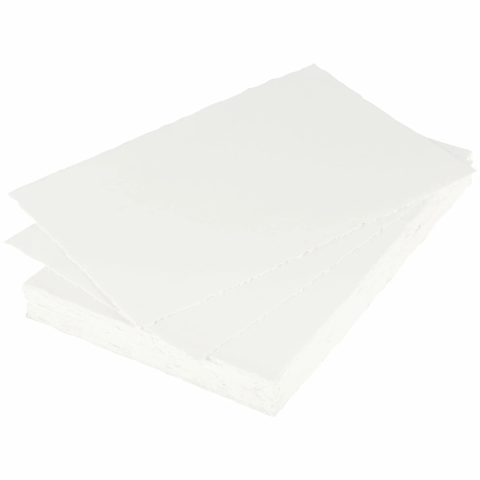 CHUEHKAK 100 arkuszy papieru czerpanego A4, ręcznie czerpany, papier akwarelowy, 160 g/m², papier strukturalny, 21 x 29,7 cm, do zaproszeń, rysowania, szkicowania i pisania, kolor biały