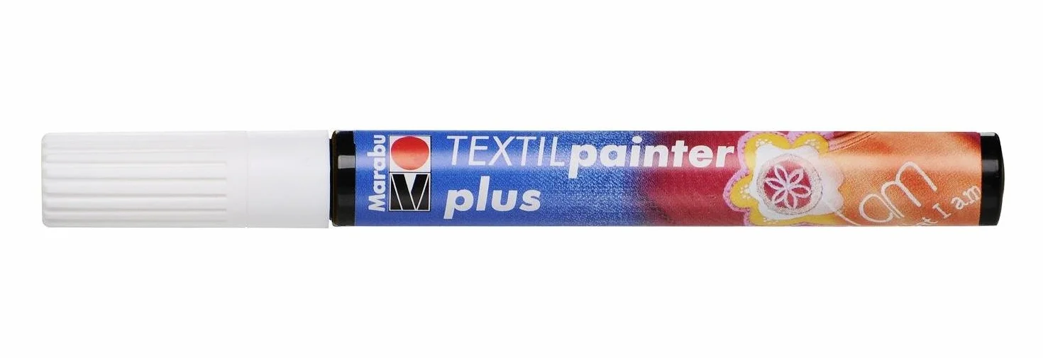 Marabu Textile Plus Marker do Tkanin, Biały, 20 g