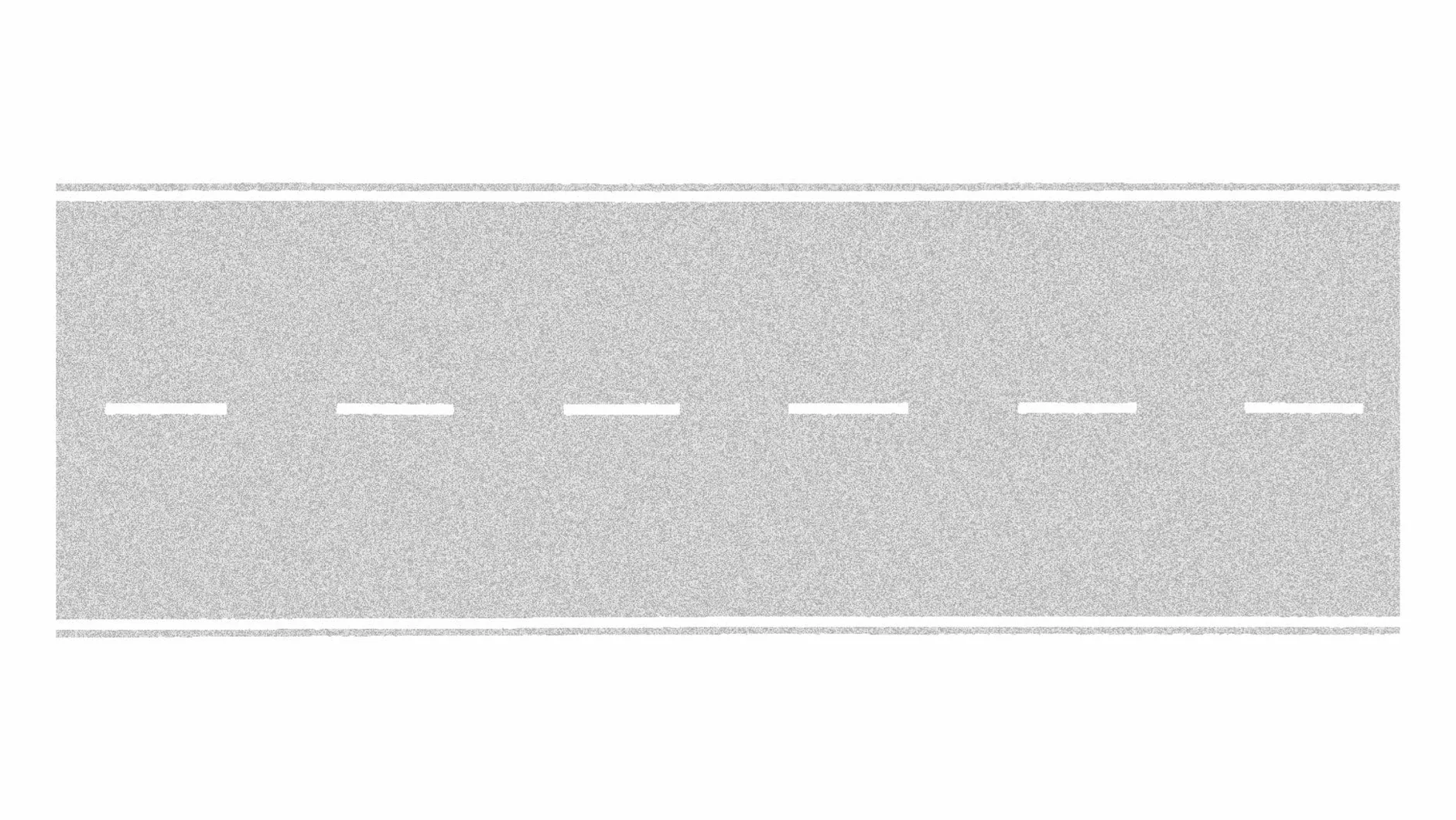 Noch 60703 H0 pas drogowy, szary, długość 1 m, 80 mm Br