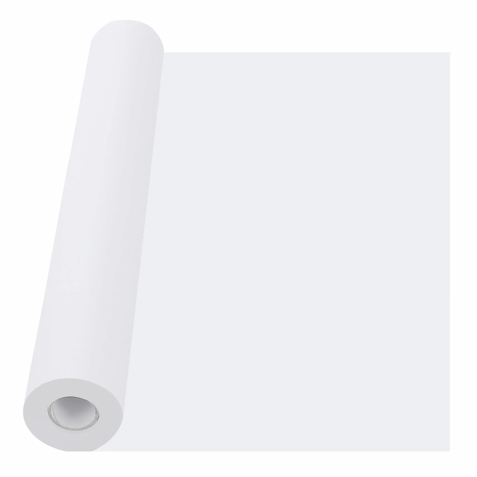 PUCSIQ Rolka papieru rysunkowego 44 cm x 25 m, wysokiej jako?ci papier malarski, bia?a rolka do majsterkowania, zamiennik papieru sztalugowego do sztalug, opakowa?, projektów artystycznych, malowania