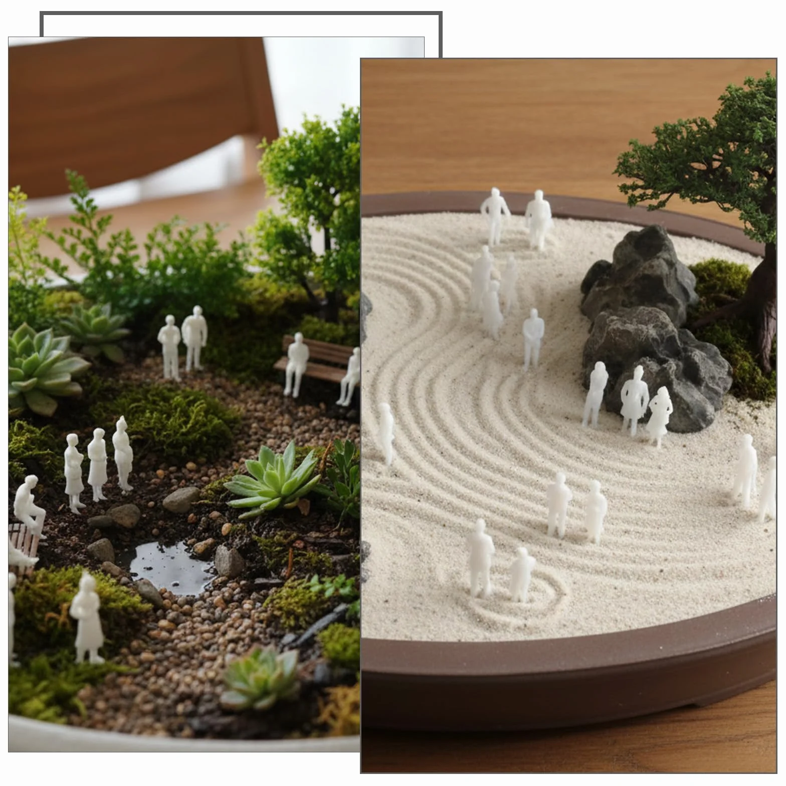 Larrel 50 sztuk miniaturowych figurek do modelarstwa, skala 1:100 Różne pozy Białe niemalowane mini-figurki Miniaturowe figurki Miniaturowe ludziki Mini-figurki do dioramy dla projektów