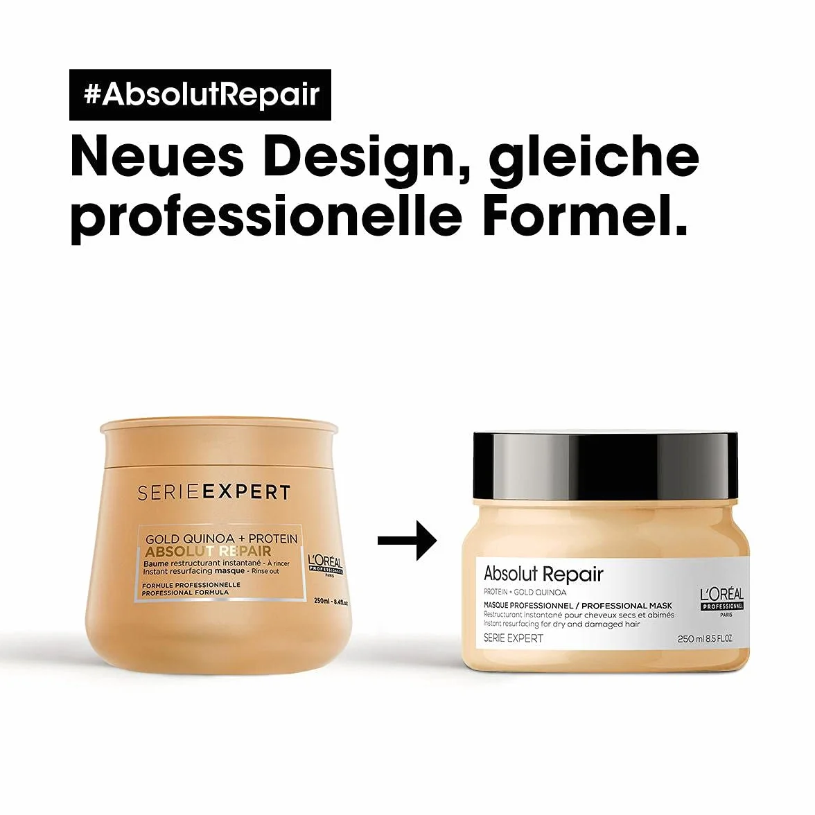 L'Oréal Professionnel Naprawiająca maseczka do włosów zniszczonych i suchych, z komosą Quinoa, seria Expert, Absolut Repair