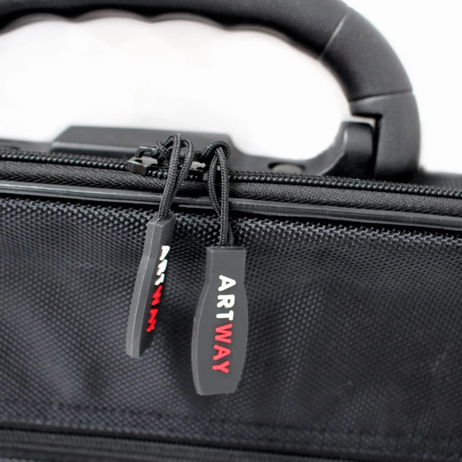 Artway - Portfolio Carry Case - Ramiona i paski wewnętrzne - duża teczka artystyczna z kieszeniami wewnętrznymi i zewnętrznymi, Czarny, A1, Nowoczesny