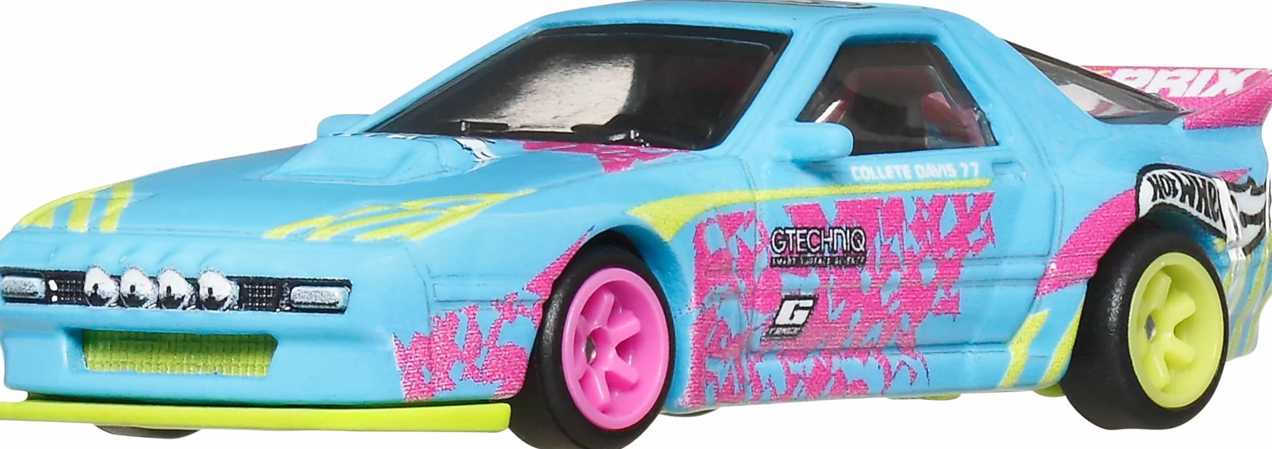 Hot Wheels Premium Car Culture zabawkowy samochód w skali 1:64, odlew ciśnieniowy, Mazda RX7 FC Pandem, sylwetka pojazdu z prawdziwymi oponami Riders
