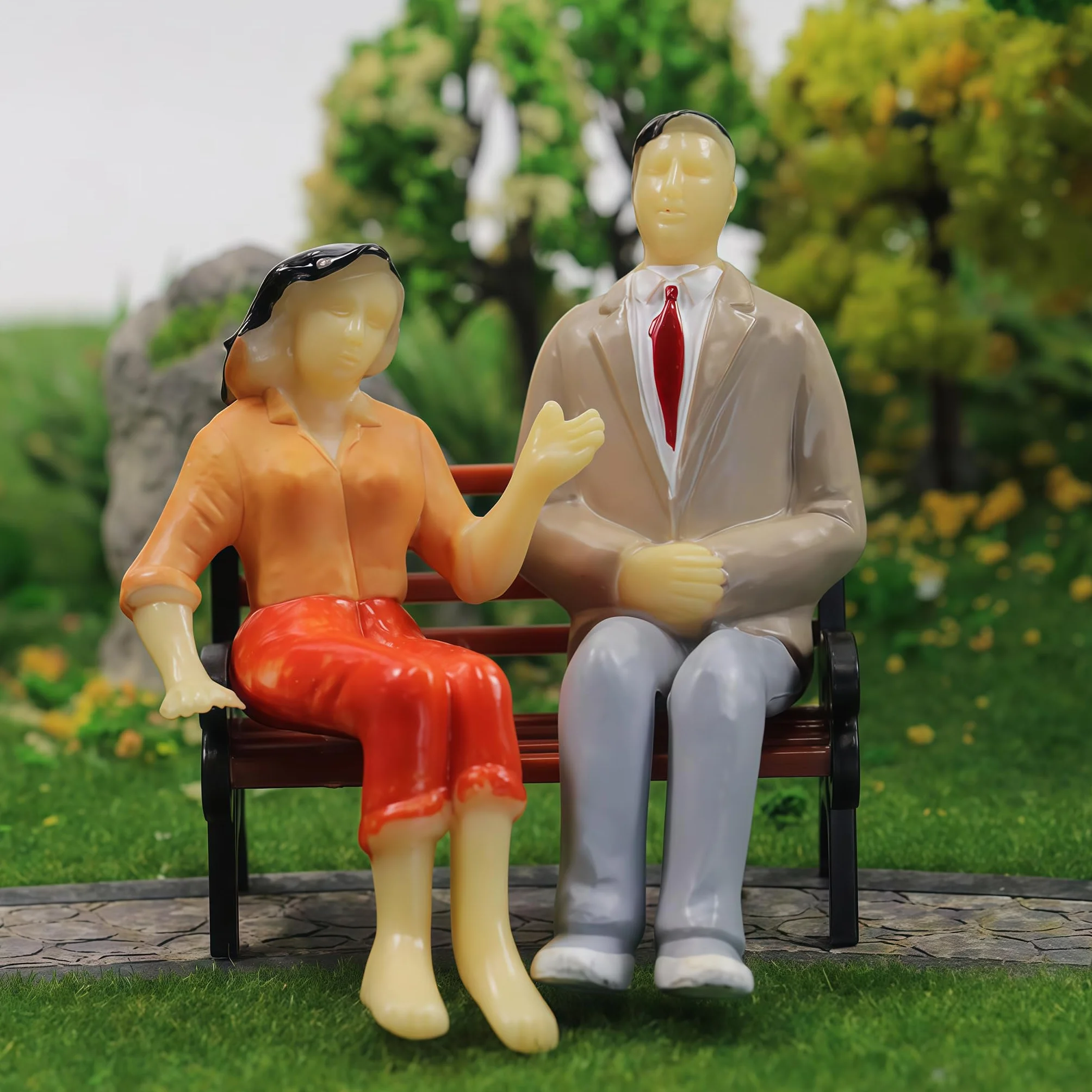 Miniaturowe figurki ludzi, muzeum, 25 sztuk, figurki modelarskie 1:87 do modelarstwa, dioramy i modeli kolejek HOSkala, losowe pozy