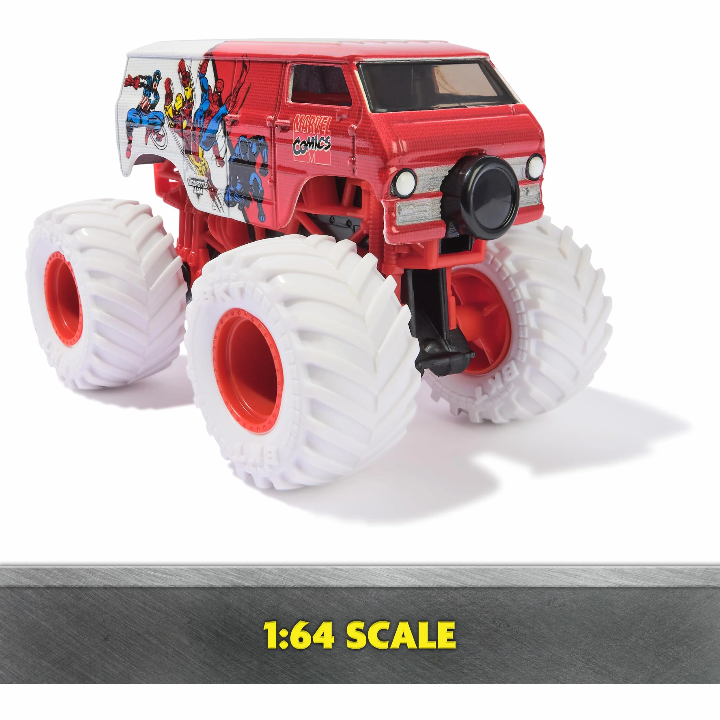 Monster Jam Zabawka samochód ciężarowy 1to64 odlewany Marvel I