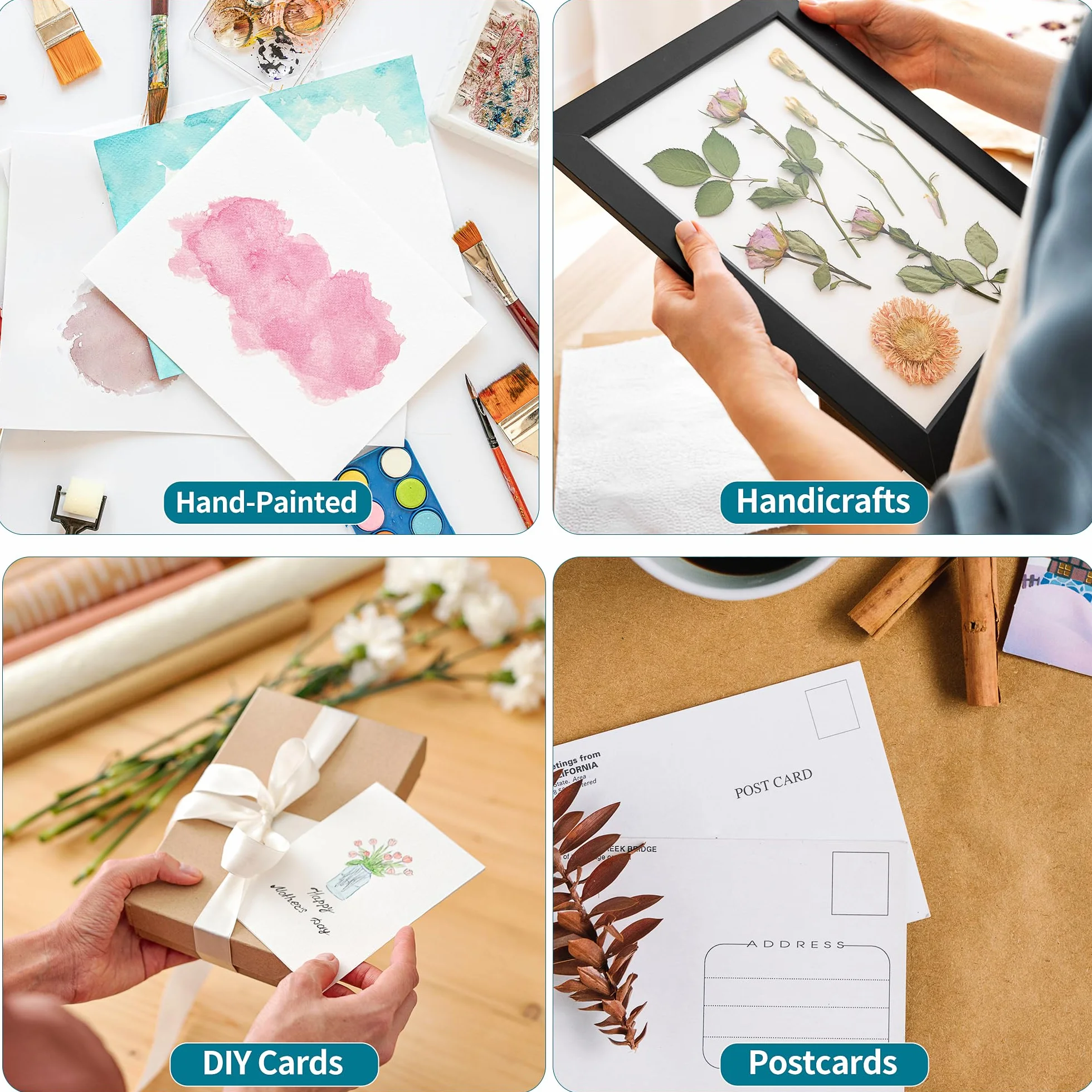 Biały papier kartonowy A4, 70 arkuszy, 200 g/m², ciężki karton do tworzenia kartek, scrapbookingu, drukarki, rzemiosła PAC05WHA470