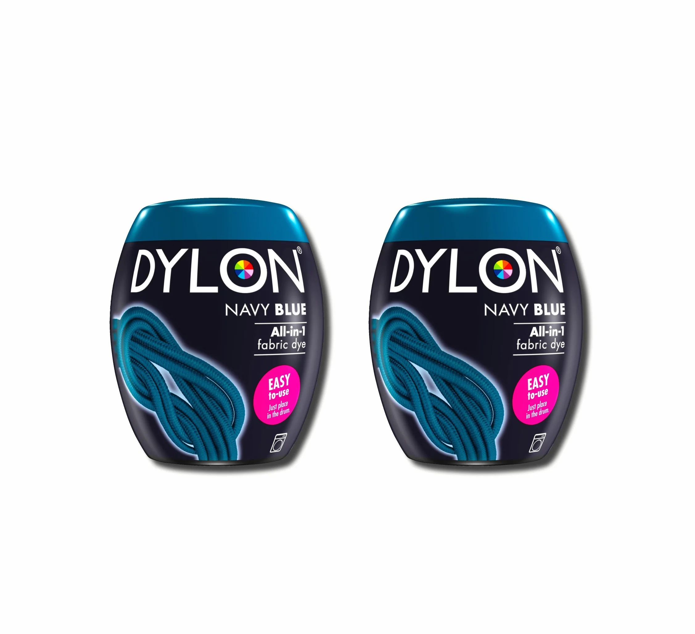 Dylon Nowy 350 g granatowy barwnik maszynowy w opakowaniu 2 szt