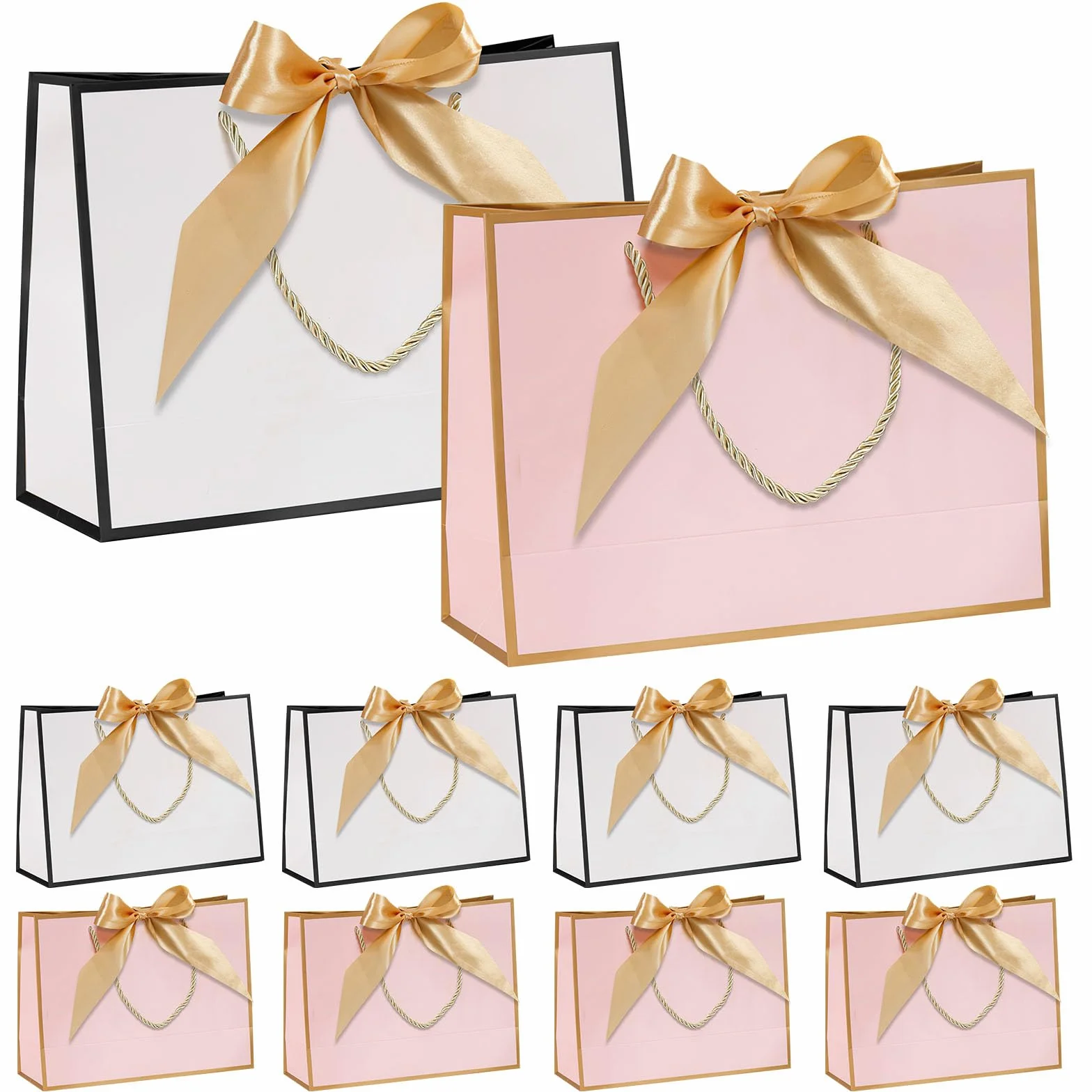 10 sztuk torebek prezentowych, duże, 32 x 25 x 11 cm, torebki na prezenty, torebki na prezenty urodzinowe, woreczki na prezenty, duże torebki na prezenty urodzinowe, torebki na prezenty urodzinowe,