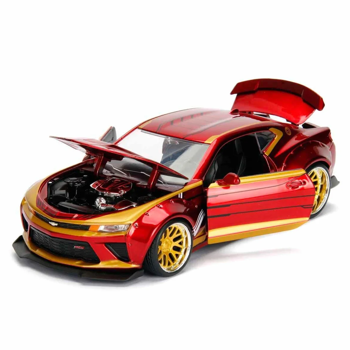MARVEL IRONMAN 2016 CHEVY CAMARO SS 1:24 SCALE DIE-CAST CAR