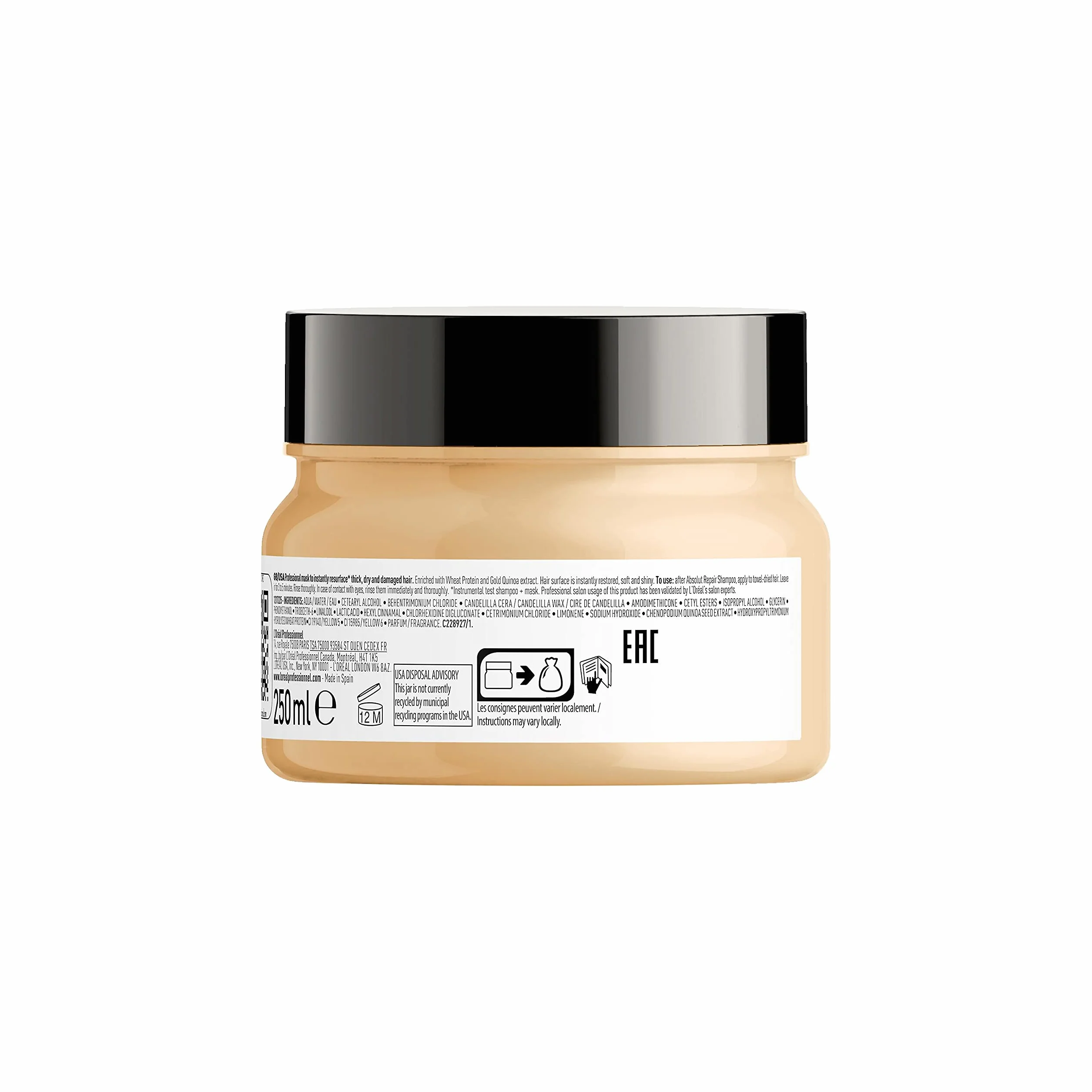 L'Oréal Professionnel Naprawiająca maseczka do włosów zniszczonych i suchych, z komosą Quinoa, seria Expert, Absolut Repair