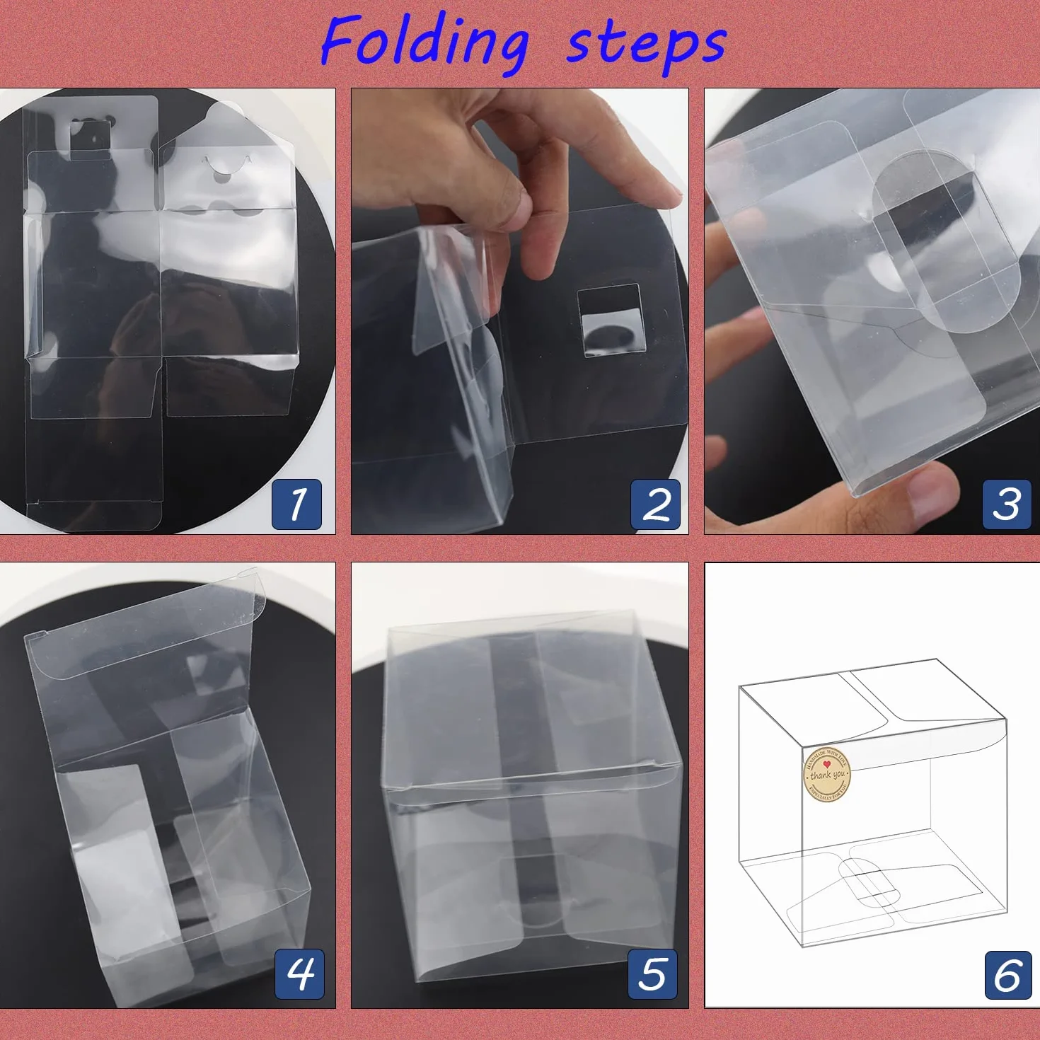 CHRI 50 sztuk przezroczystych plastikowych pudełek na prezent Pudełka na prezent 8x8x8 cm Przezroczyste pudełko Clear Cube Pudełka na ślubne upominki na słodycze, czekoladki, Walentynki, imprezy