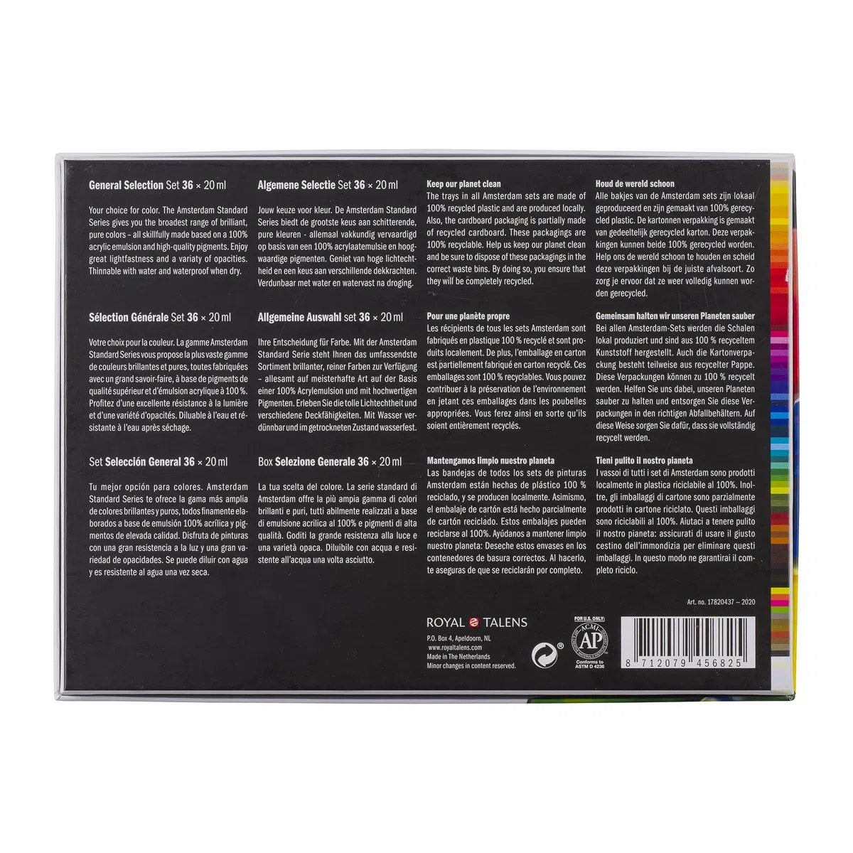 Amsterdam Standard Series farba akrylowa (17820437) zestaw farb akrylowych, 36 x 20 ml