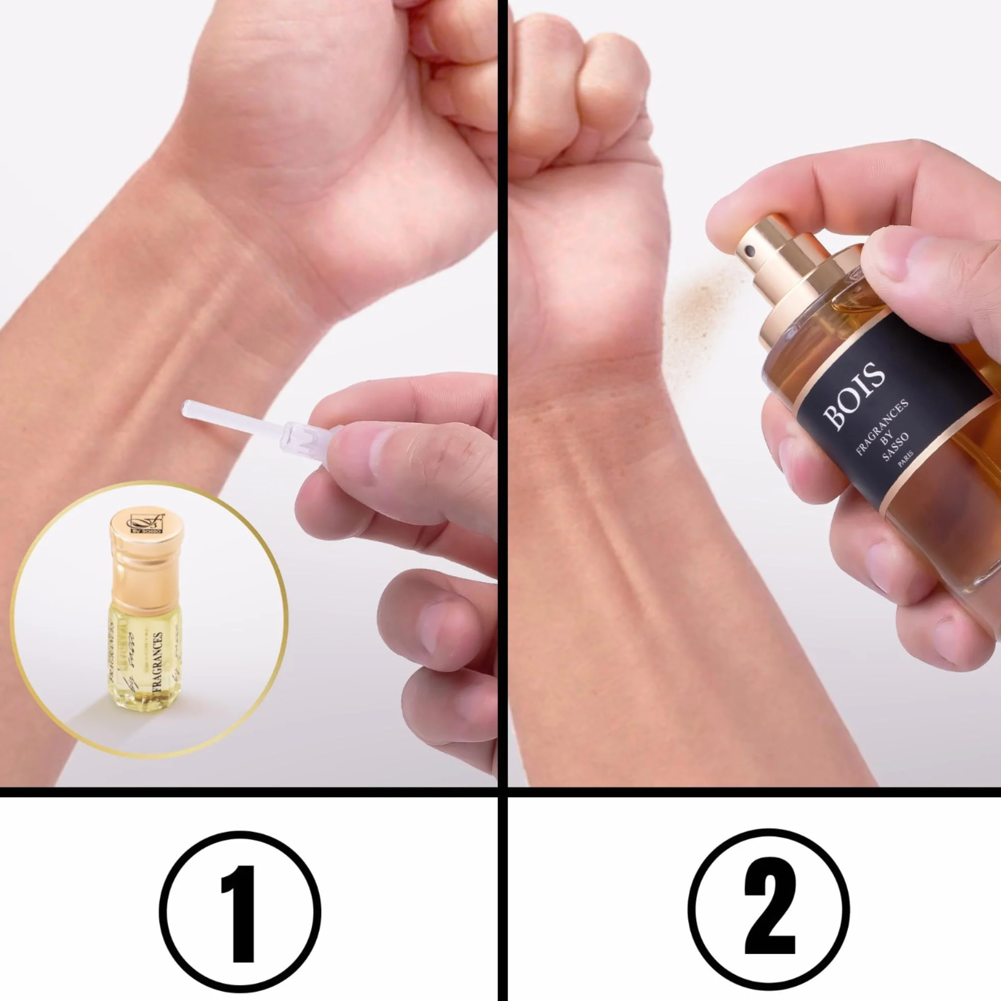 Perfumy Intense DREWNO - FRAGRANCES BY SASSO - Luksusowe pudełko - Ekstrakt z perfum 50 ml + Piżmo 3 ml + 5 darmowych próbek - Pudełko prezentowe dla mężczyzn - Kolekcja prywatna