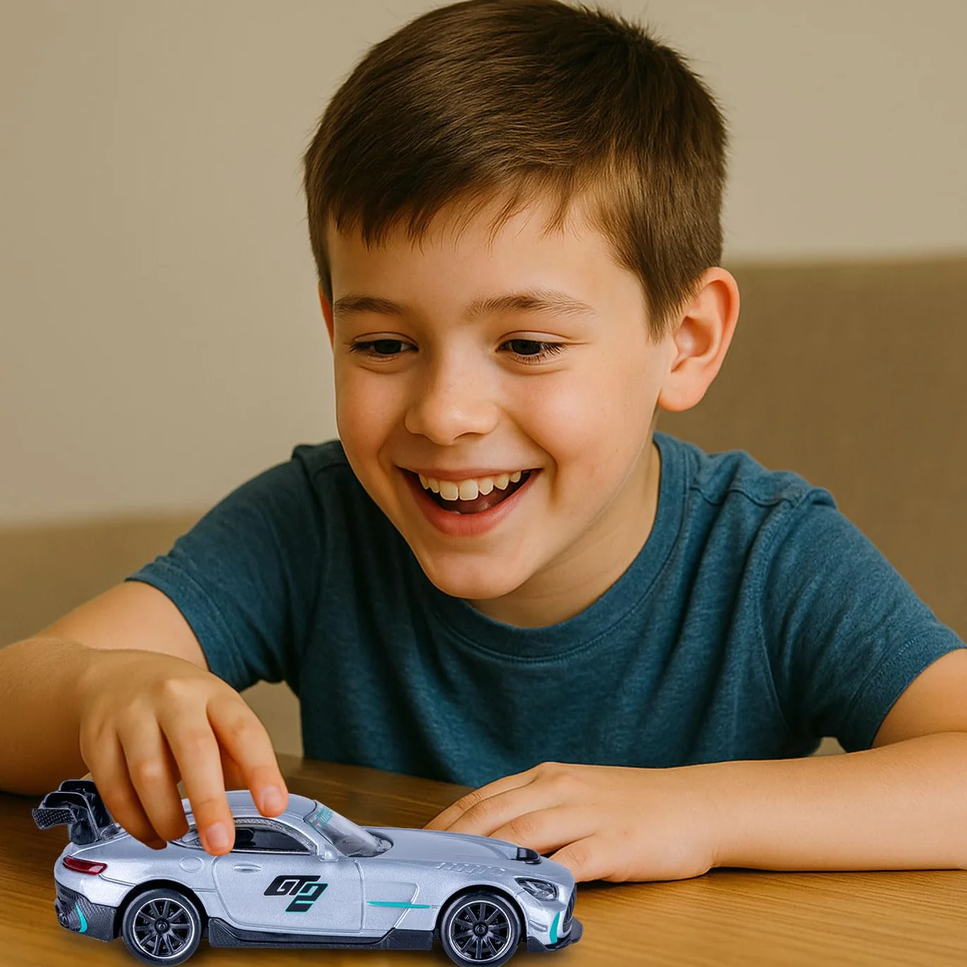 JAMARA 402233 Mercedes-AMG GT2 DieCast 1:43 - model samochodu, model miniaturowych pojazdów, pomysł na prezent dla chłopców i dziewcząt, wytrzymała i stabilna metalowa obudowa
