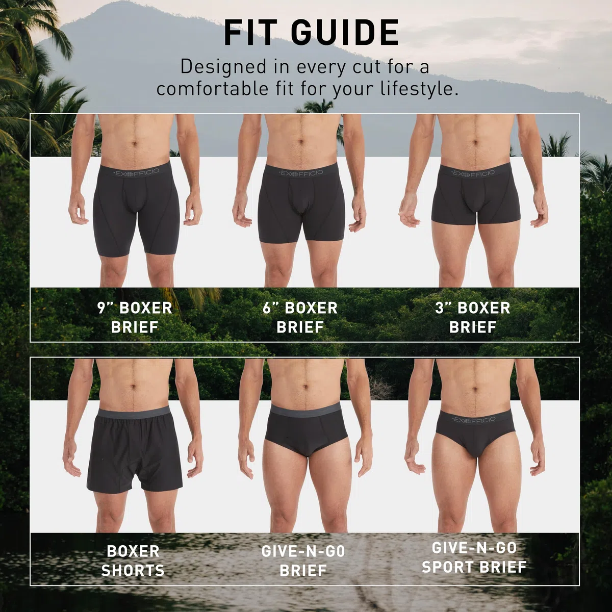 ExOfficio Give-n-go Sport Mesh 2.0 bokserki Brief 7,5 cm Mężczyźni Give-n-go Sport Mesh 2.0 Boxer Brief 3"