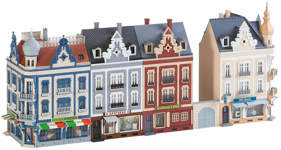 Faller FA 130701 - Aneks miejski Beethovenstraße, akcesoria do modelarstwa, modelarstwo, 27,5 x 8 x 55 cm