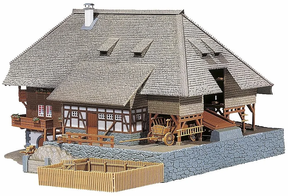 Faller 130366 Forest Farmyard HO Scale Building Kit