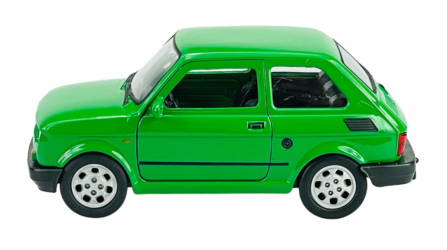 126 model samochodu identyczny do polskiego Fiata 126p produkowanego w latach 1972-2000, skala ok. 1/43, 1/36, 1/46, zielony