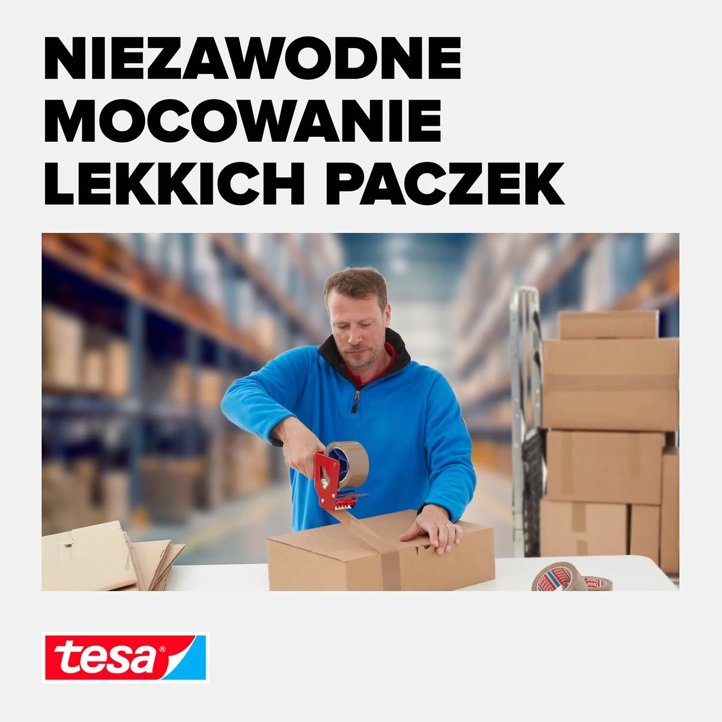 tesapack taśma do pakowania – zestaw samoprzylepnych taśm pakunkowych – 6 rolek – ciche rozwijanie – do zaklejania lekkich paczek – 66 m x 50 mm – brązowy