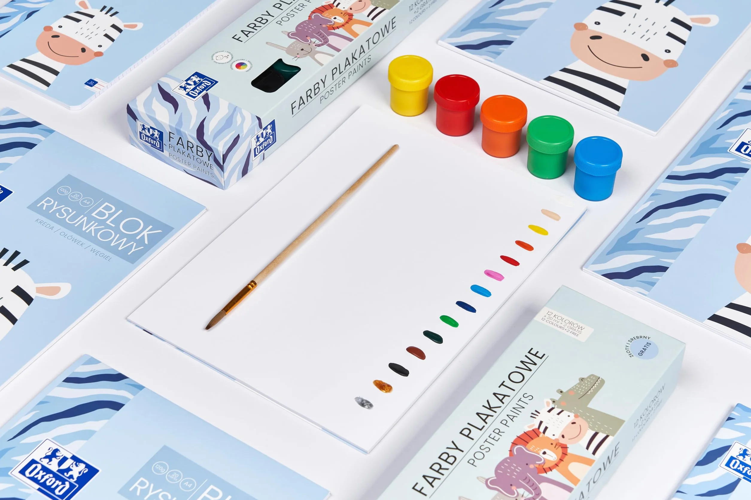 Blok Rysunkowy Oxford Kids A2, 20 kartek