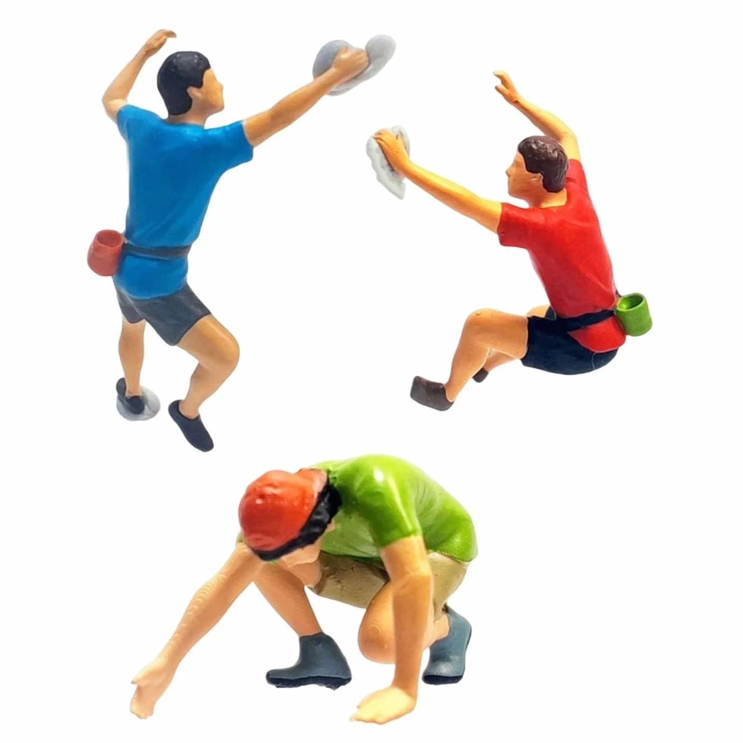 Miniaturowe wspinacz skałkowy sport wspinaczka ludzie figurka miniaturowy wspinaczka mini figurki wspinaczkowe mikrokrajobraz diorama sceneria miernik ludzie model dekoracja do projektów DIY -