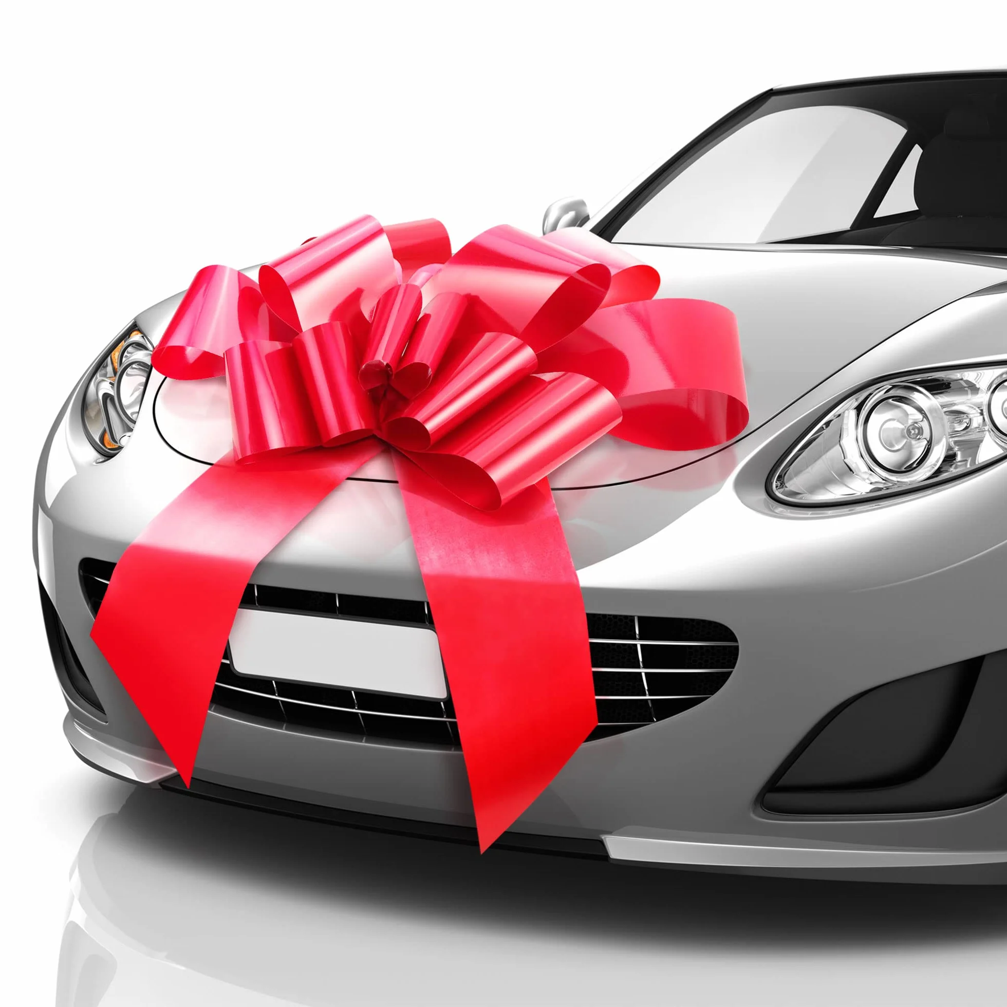 Giant Car Bow - Red, 76 cm / 30 Inch - Big Gift Wrapping Bow for Large Gift Decoration - Giant Size for Indoor & Outdoor Use