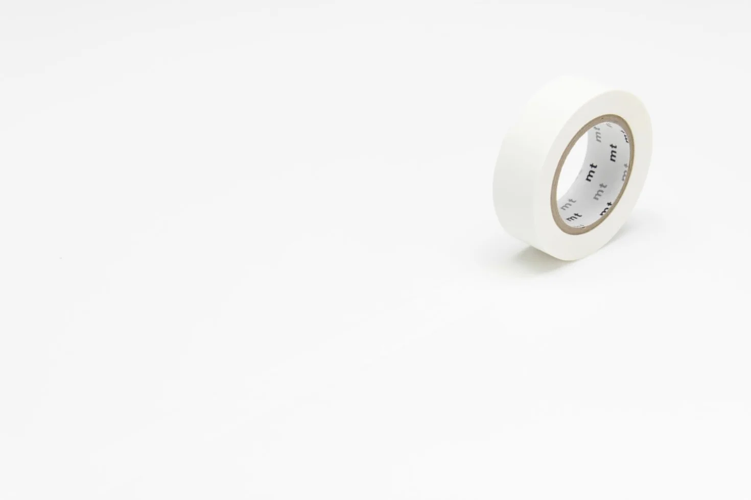 Masking Tape (MT) 1,5 cm gładki biały matowy