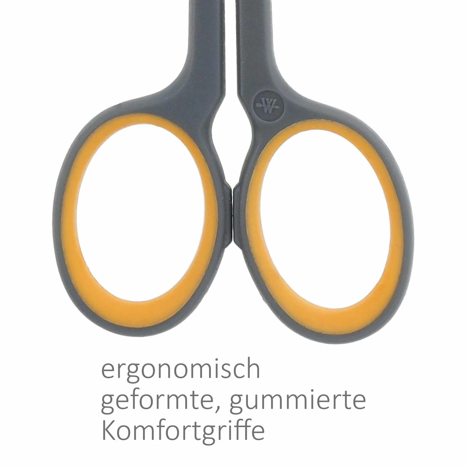 Westcott E-30440 00 Titanium Super Softgrip nożyce do cięcia sylwetki, 10 cm, szaro-żółte