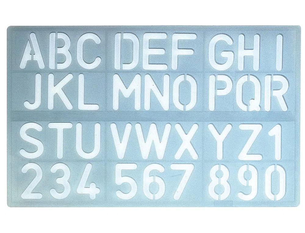 CSP P-1600 szablon do opisywania liter i cyfr 30 mm