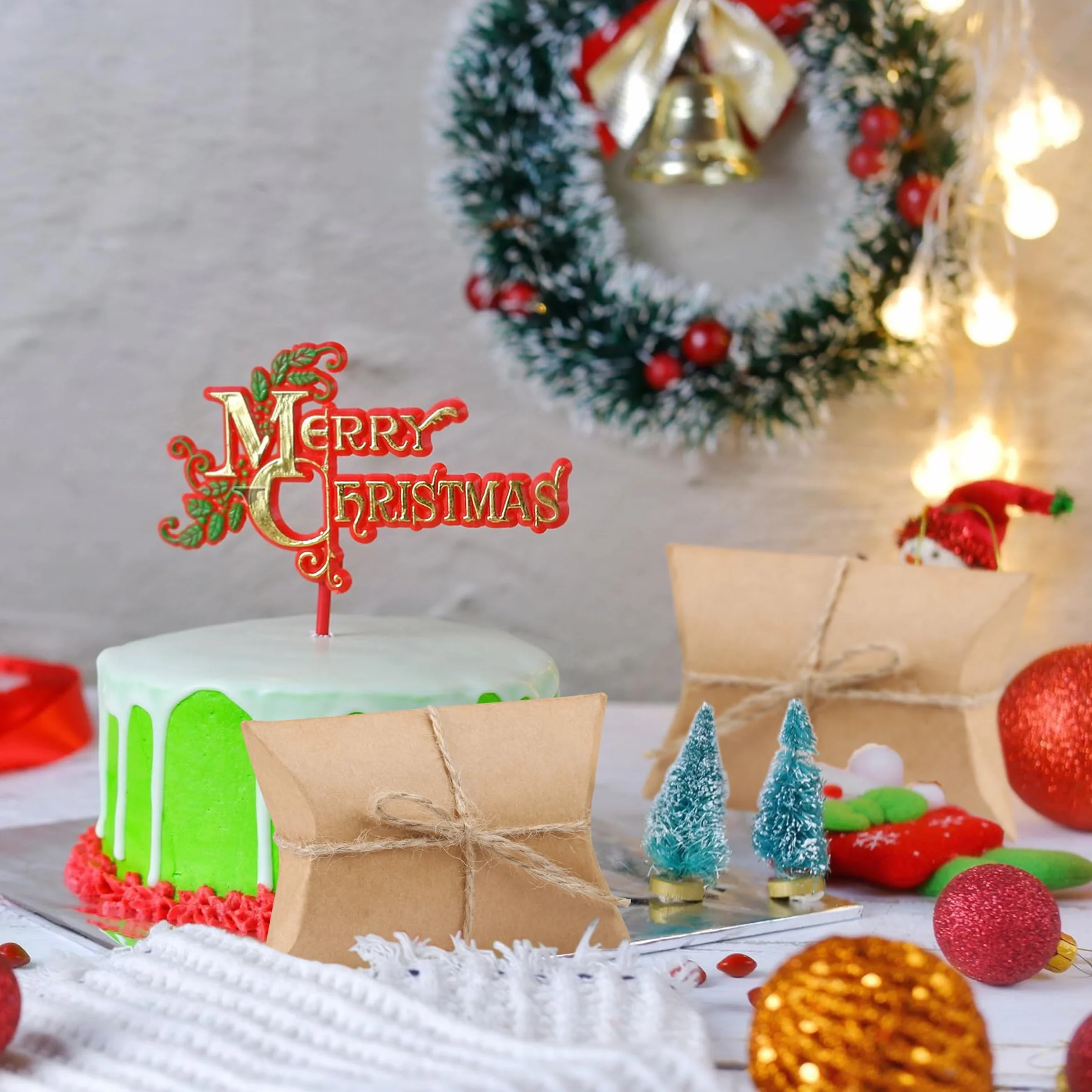 TRIXES Rustykalne pudełka na upominki ślubne, pudełko upominkowe, zestaw 100 szt. ze sznurkiem, DIY, małe pudełka na prezenty, pudełko na smakołyki, prezenty ślubne, pudełka na prezenty dla niego i