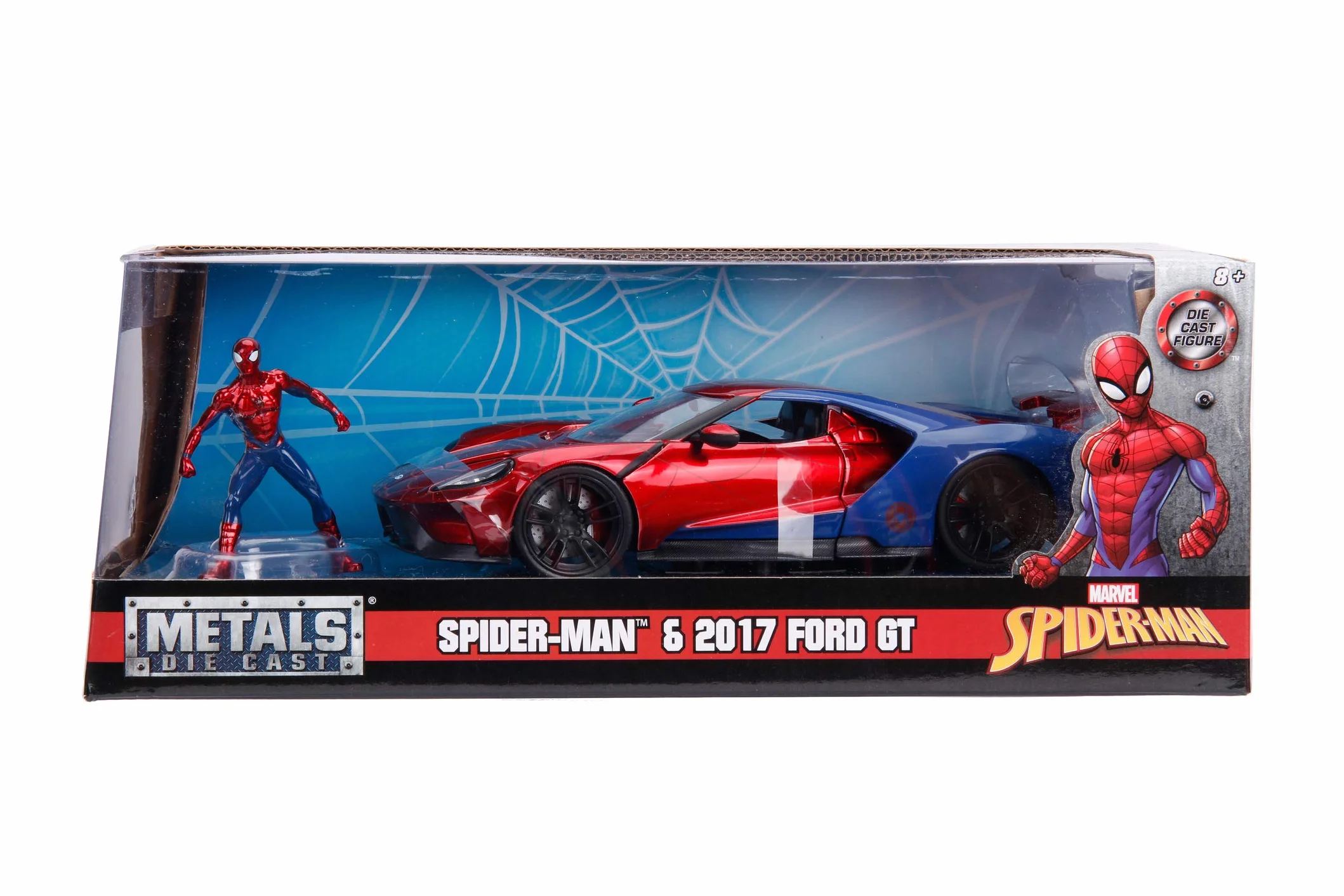 JADA 253225002 Marvel Spider-Man 2017 Ford GT 1:24