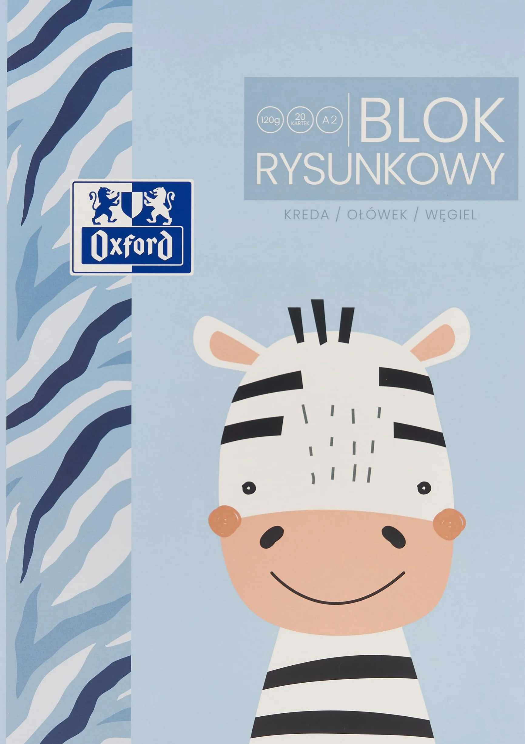 Blok Rysunkowy Oxford Kids A2, 20 kartek