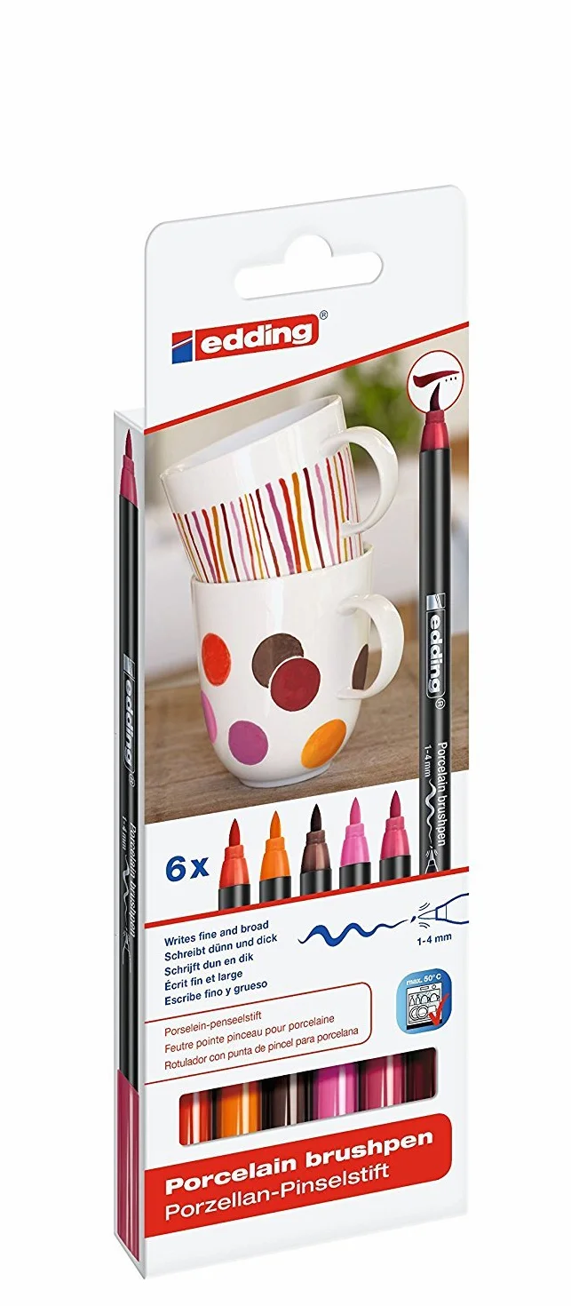 Edding 4200 Porcelanowa szczotka pióro (również do szkła i ceramiki)
