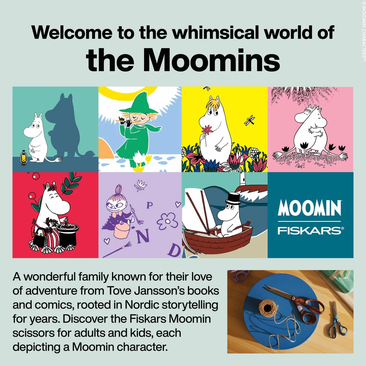 Fiskars Moomin Nożyczki 13cm Small My,LHbox