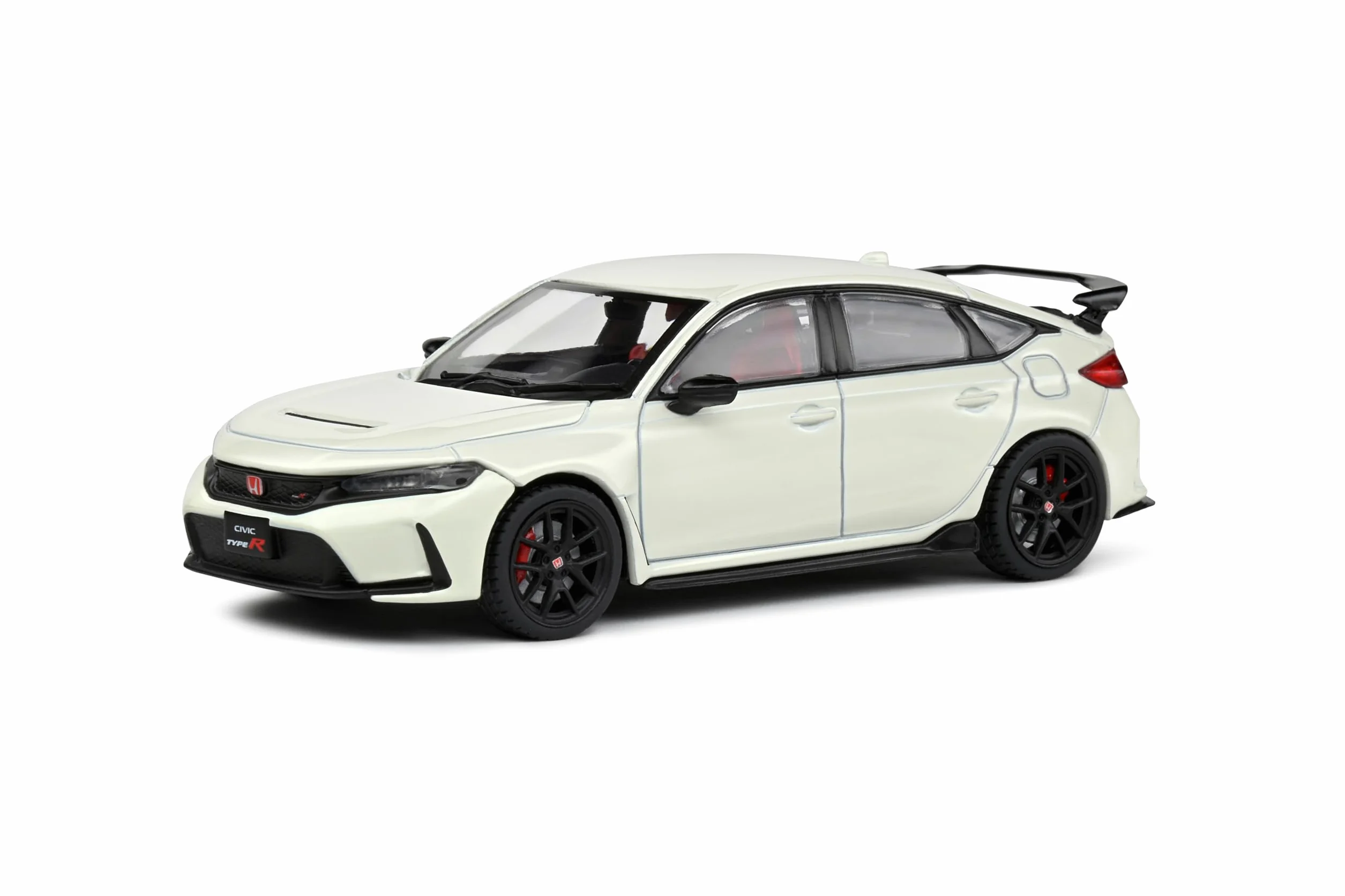 Solido 1:43 Honda Civic Type R 2022 biały – model samochodu Die-Cast, karton okienny z cokołem z tworzywa sztucznego, 421438110