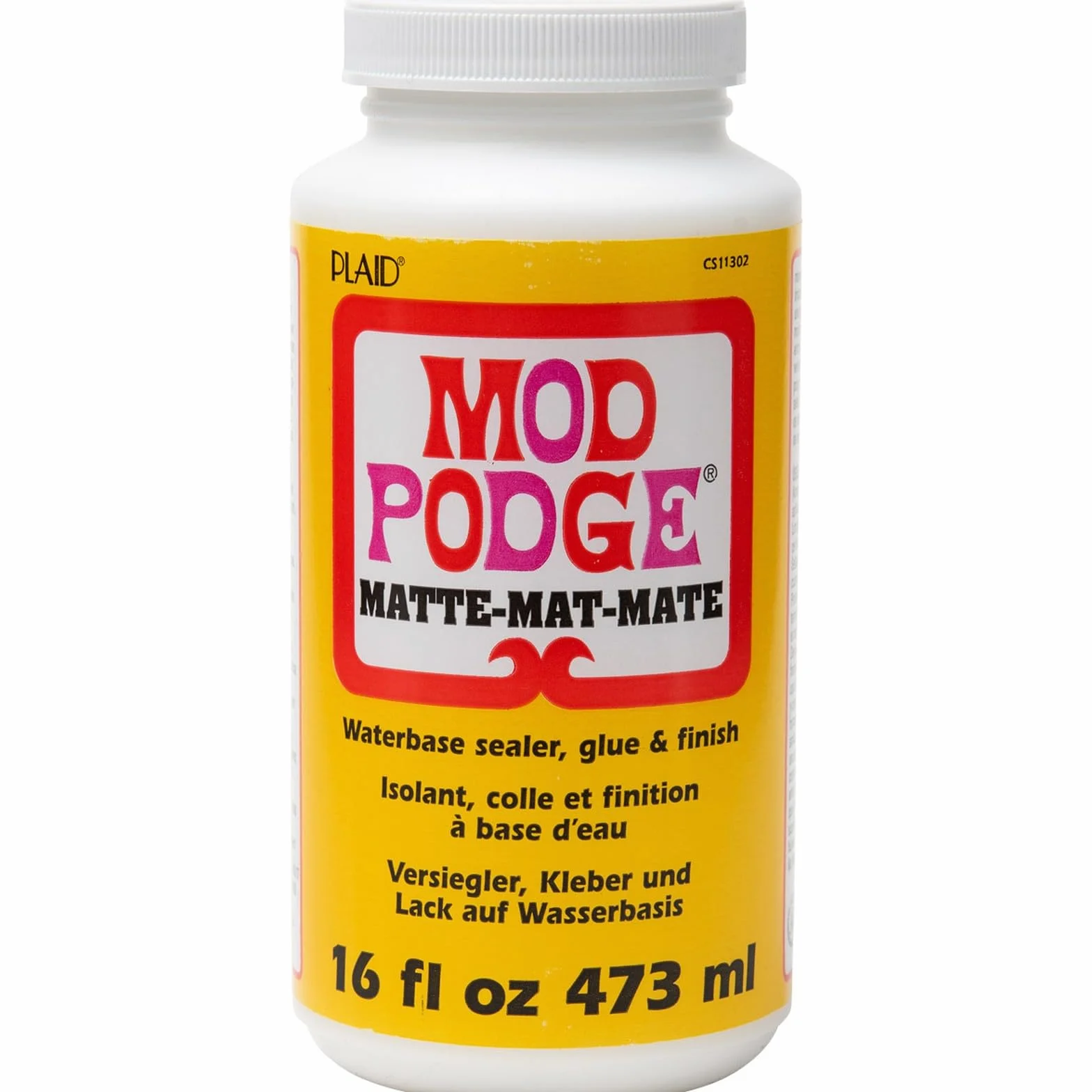 Mod Podge Plaid Klej dla Plastyków, Biały, 473 ml