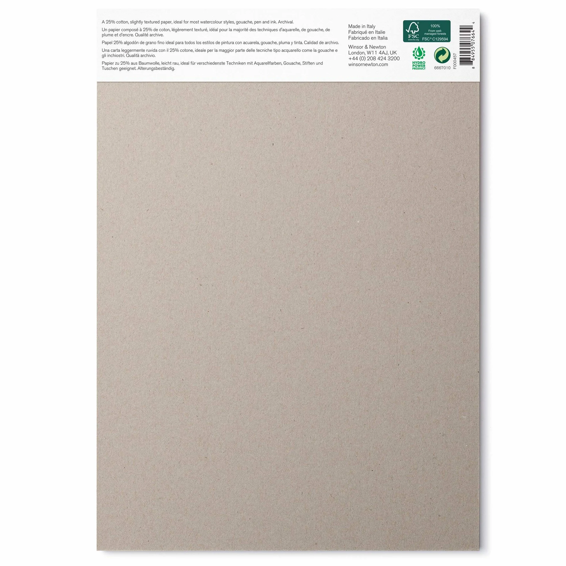 Winsor & Newton 6667010 Papier Akwarelowy, Biały, A4/50 Szt.