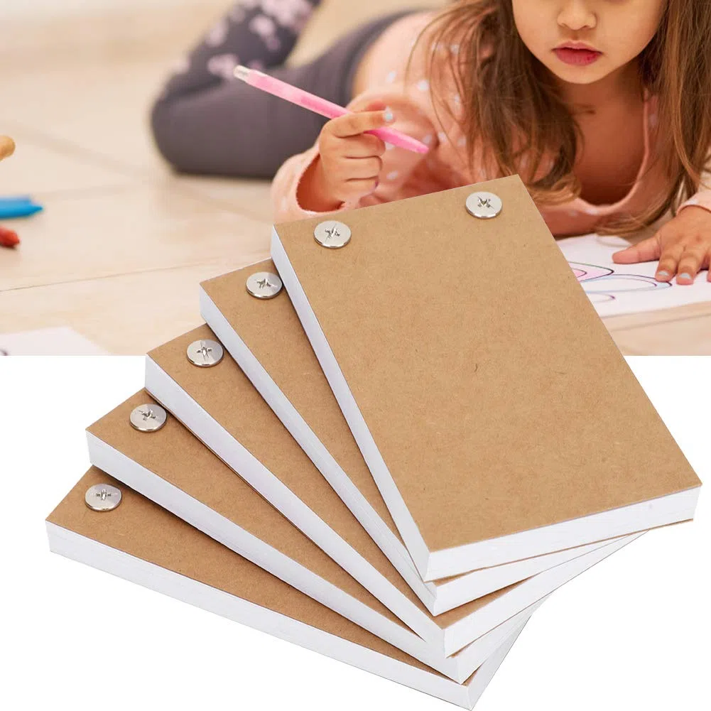 Zestaw flipbooków , pusty papier do animacji flipbooków do tworzenia kreskówek do szkicowania do animacji
