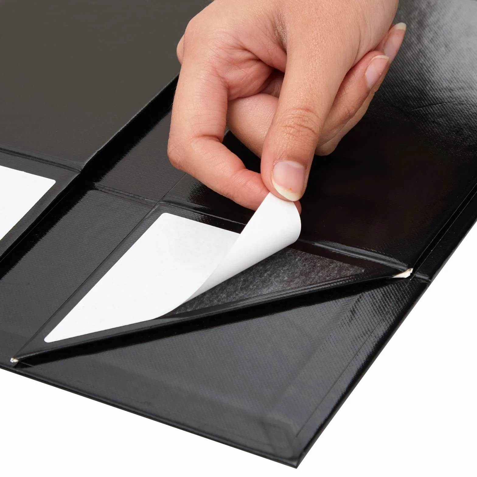 Stockroom Plus 6 magnetycznych pudełek na prezenty z pokrywkami, 25 x 18 x 10 cm, na urodziny, ślub, dla drużby i druhny, błyszczące czarne