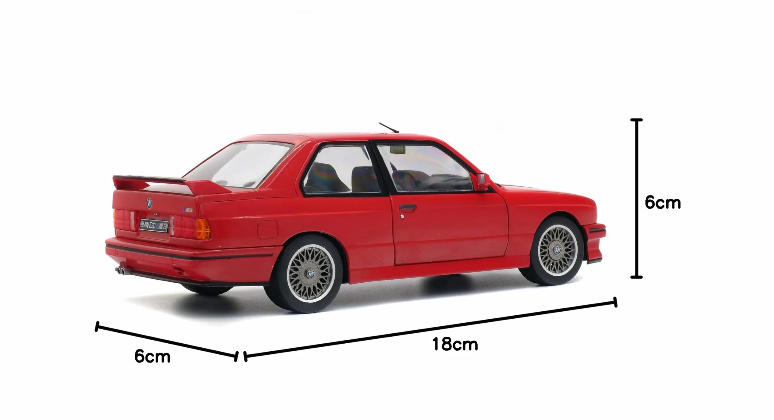 Solido BMW M3 Model Samochodu 1:18 z 1986 Roku, Czerwony, 1 Sztuka, S1801502