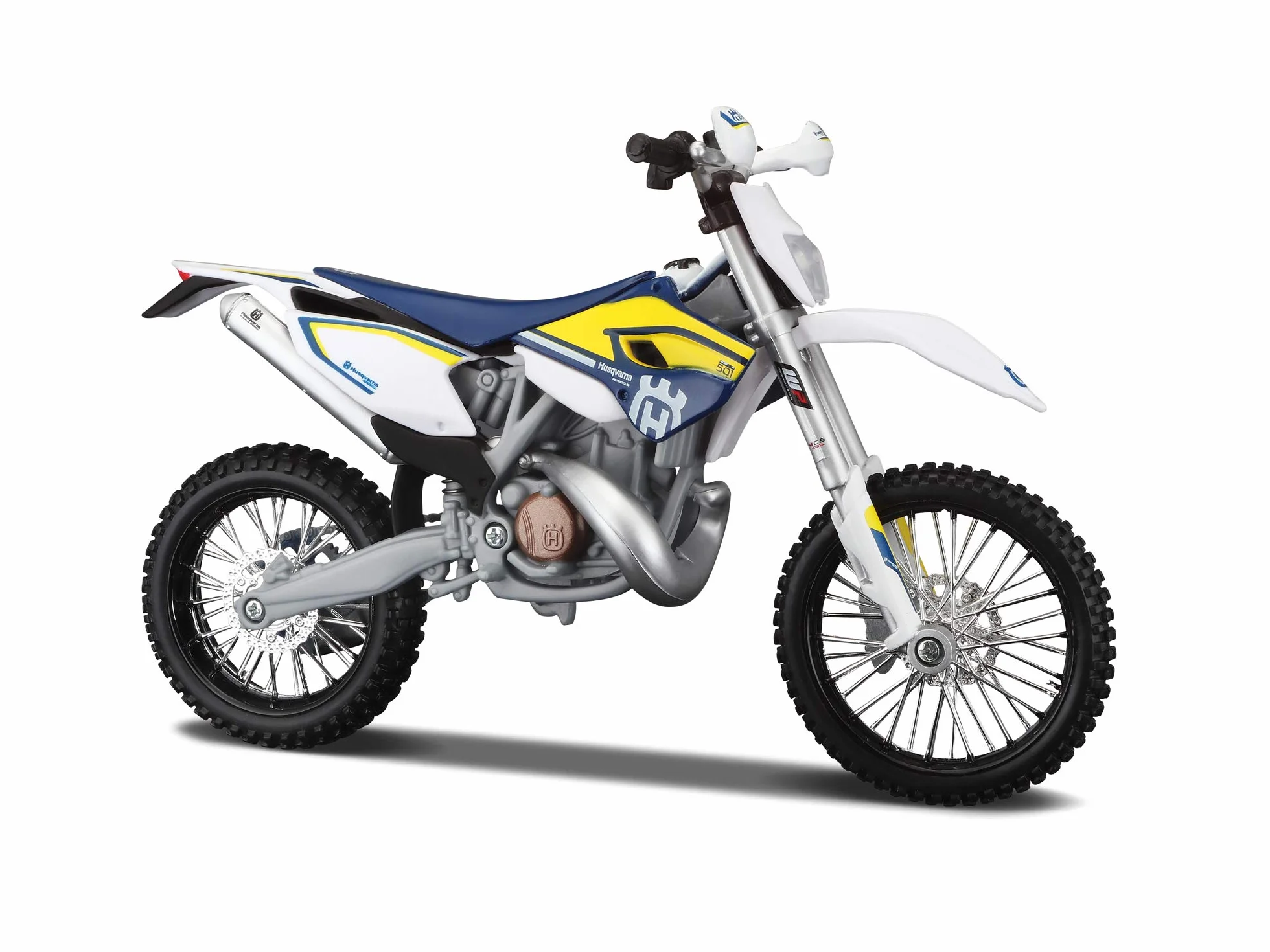 Maisto Husqvarna FE 501 zestaw odlewanego modelu motocykla, skala 1:12