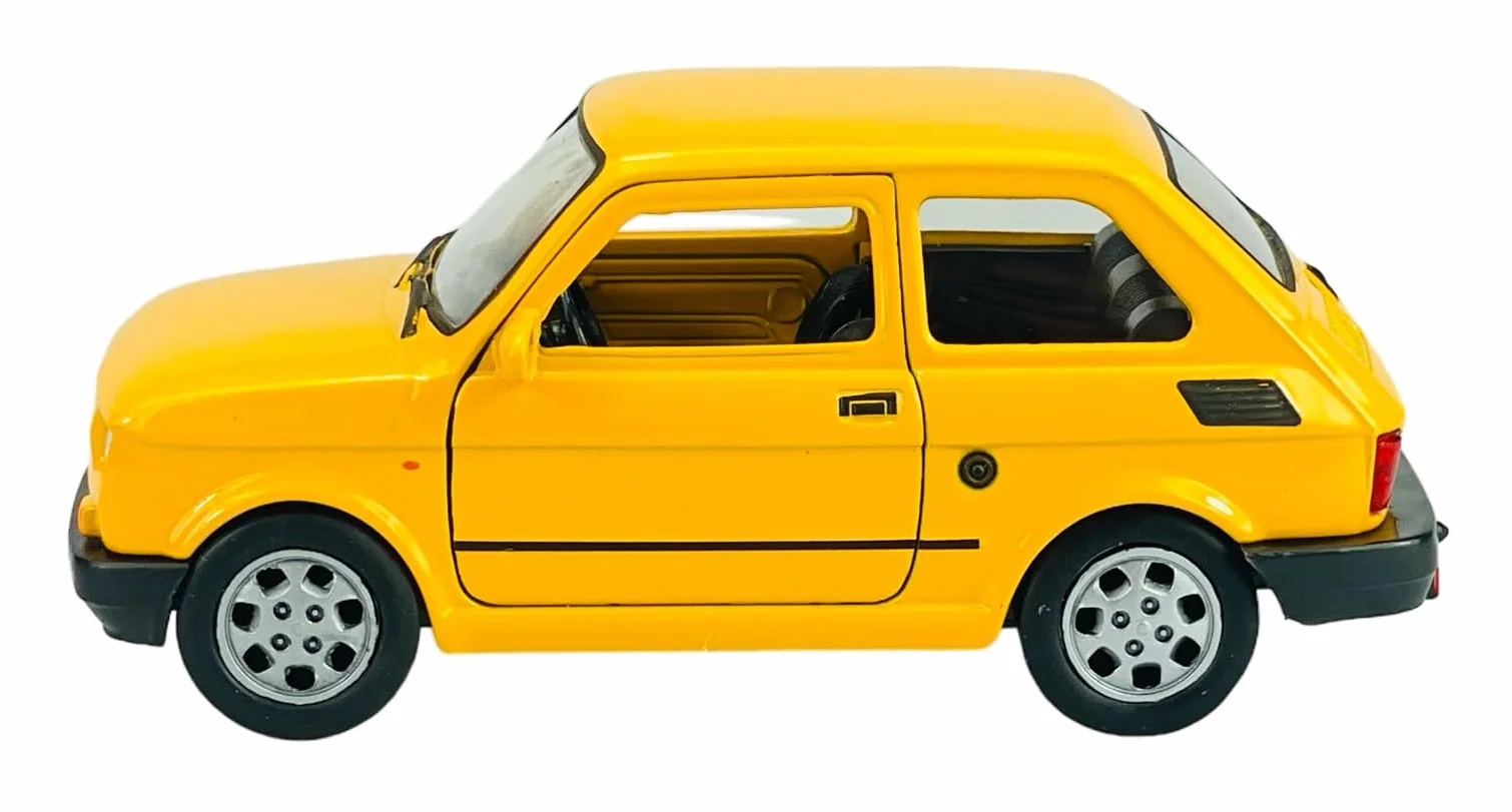 126 Żółty Budowany Podobnie Polski FIAT 126p 1972-2000 ok. 1/43 1/36-1/46 Welly Model Samochodu