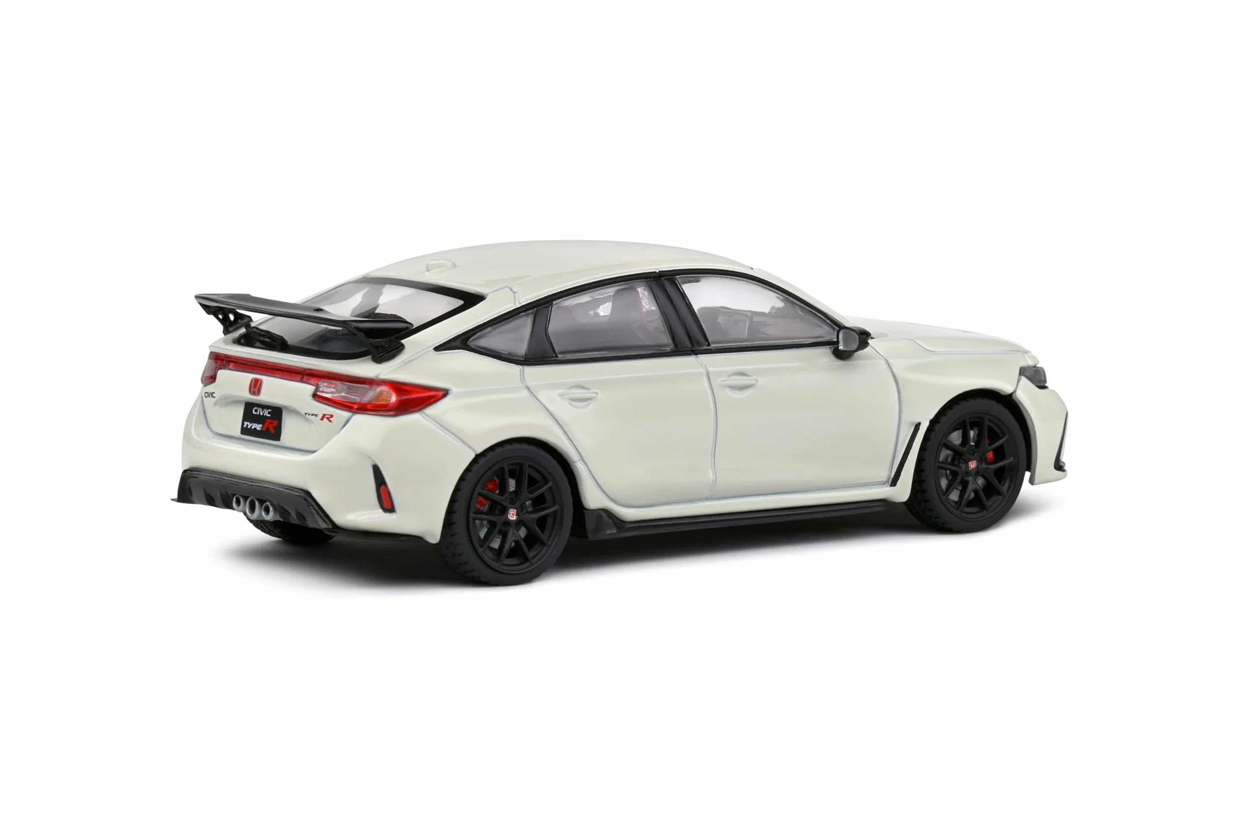 Solido 1:43 Honda Civic Type R 2022 biały – model samochodu Die-Cast, karton okienny z cokołem z tworzywa sztucznego, 421438110