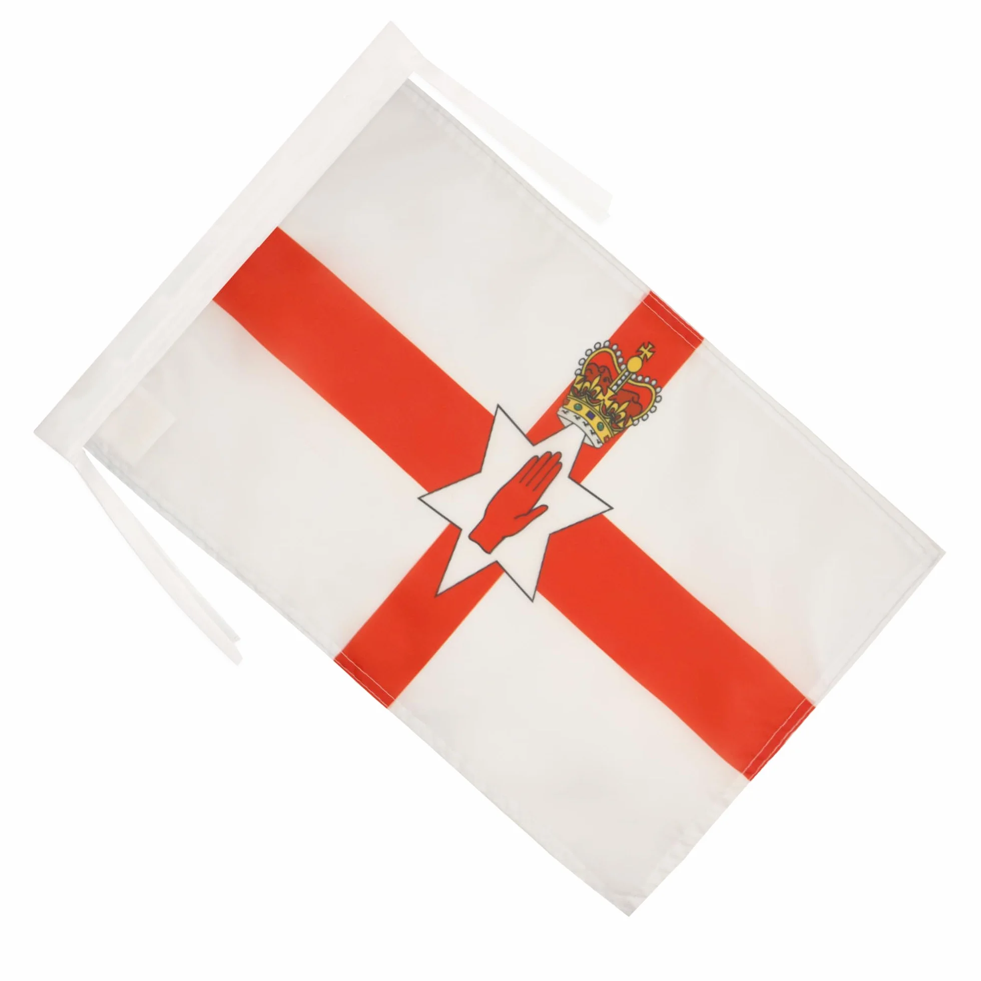 Drapeau Irlande du Nord Haute Qualite Cordelettes, 45cm x 30cm